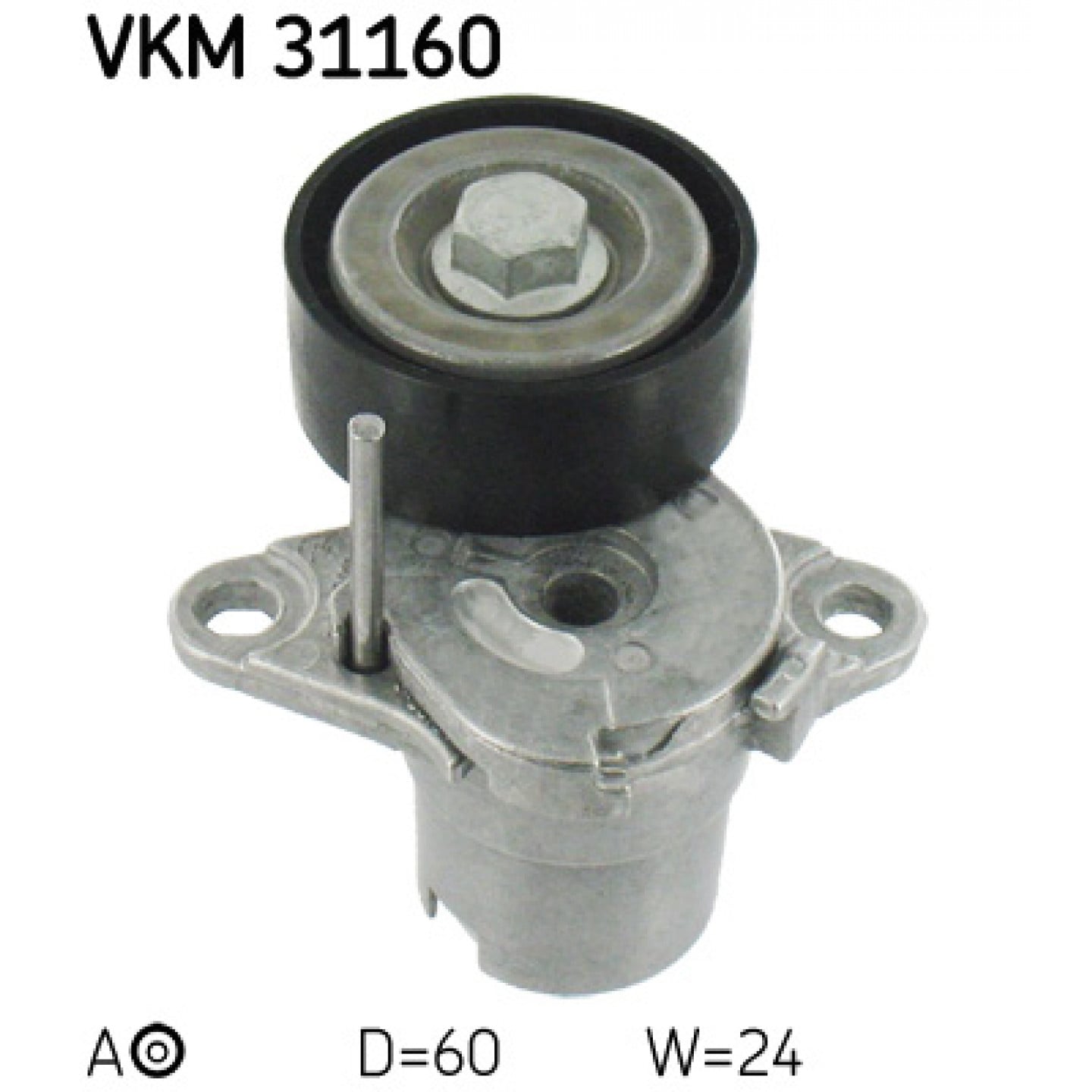 Napínací kladka, žebrovaný klínový řemen SKF VKM 31160