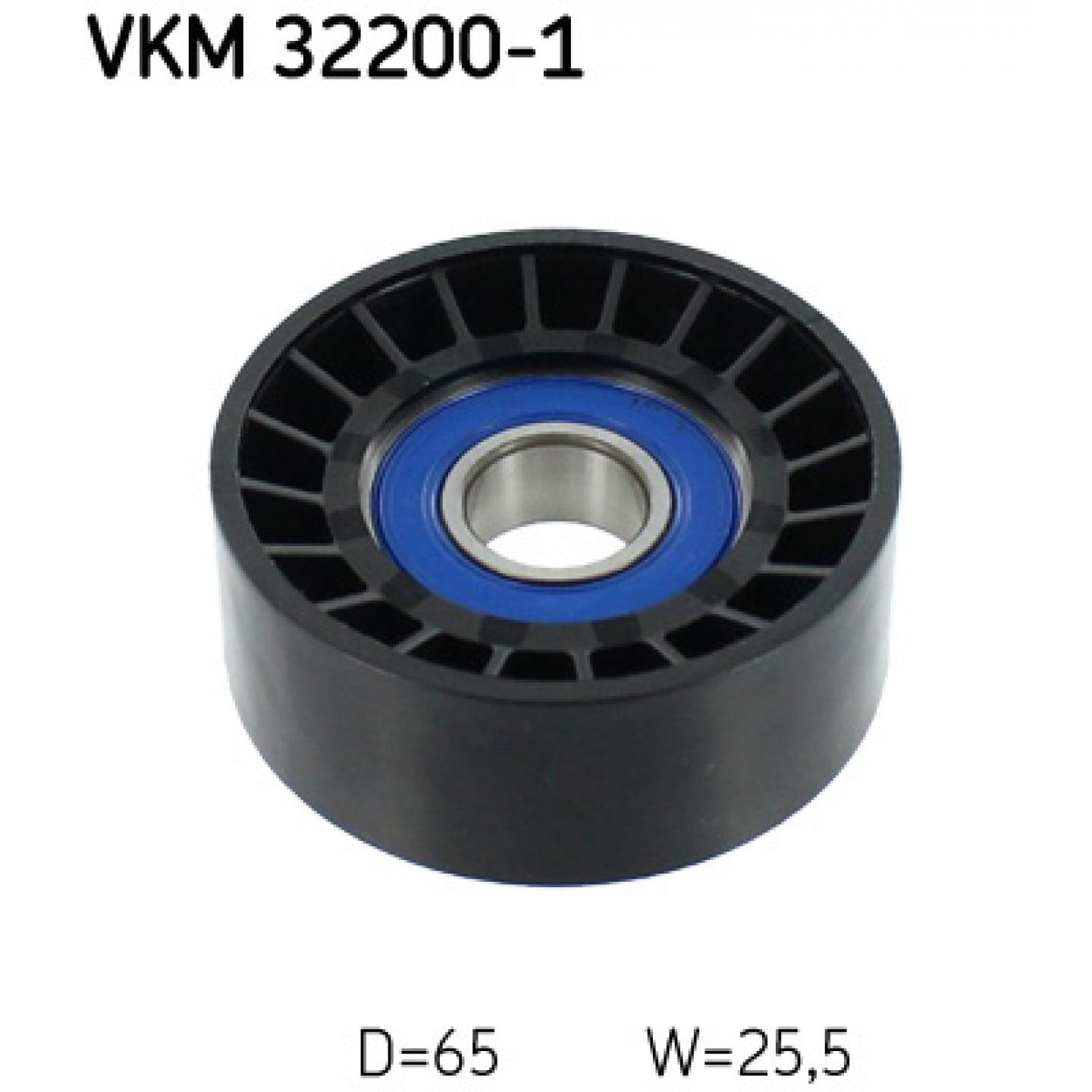 Vratná/vodicí kladka, klínový žebrový řemen SKF VKM 32200-1