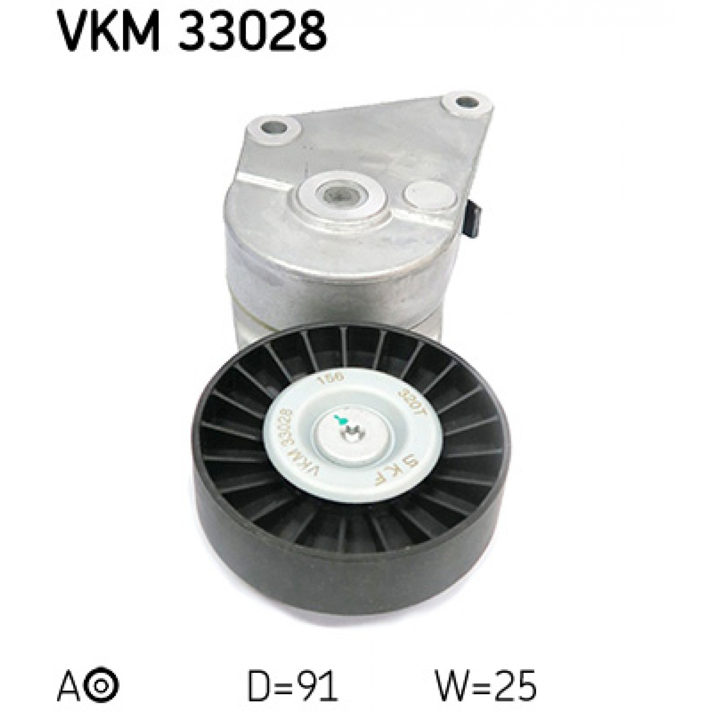 Napínací kladka, žebrovaný klínový řemen SKF VKM 33028