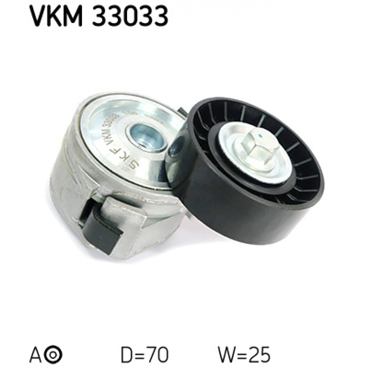 Napínací kladka, žebrovaný klínový řemen SKF VKM 33033