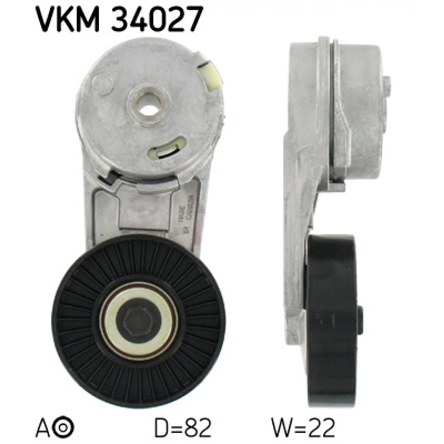 Napínací kladka, žebrovaný klínový řemen SKF VKM 34027