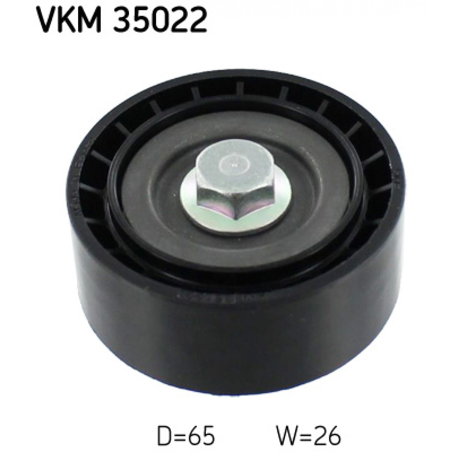 Vratná/vodicí kladka, klínový žebrový řemen SKF VKM 35022