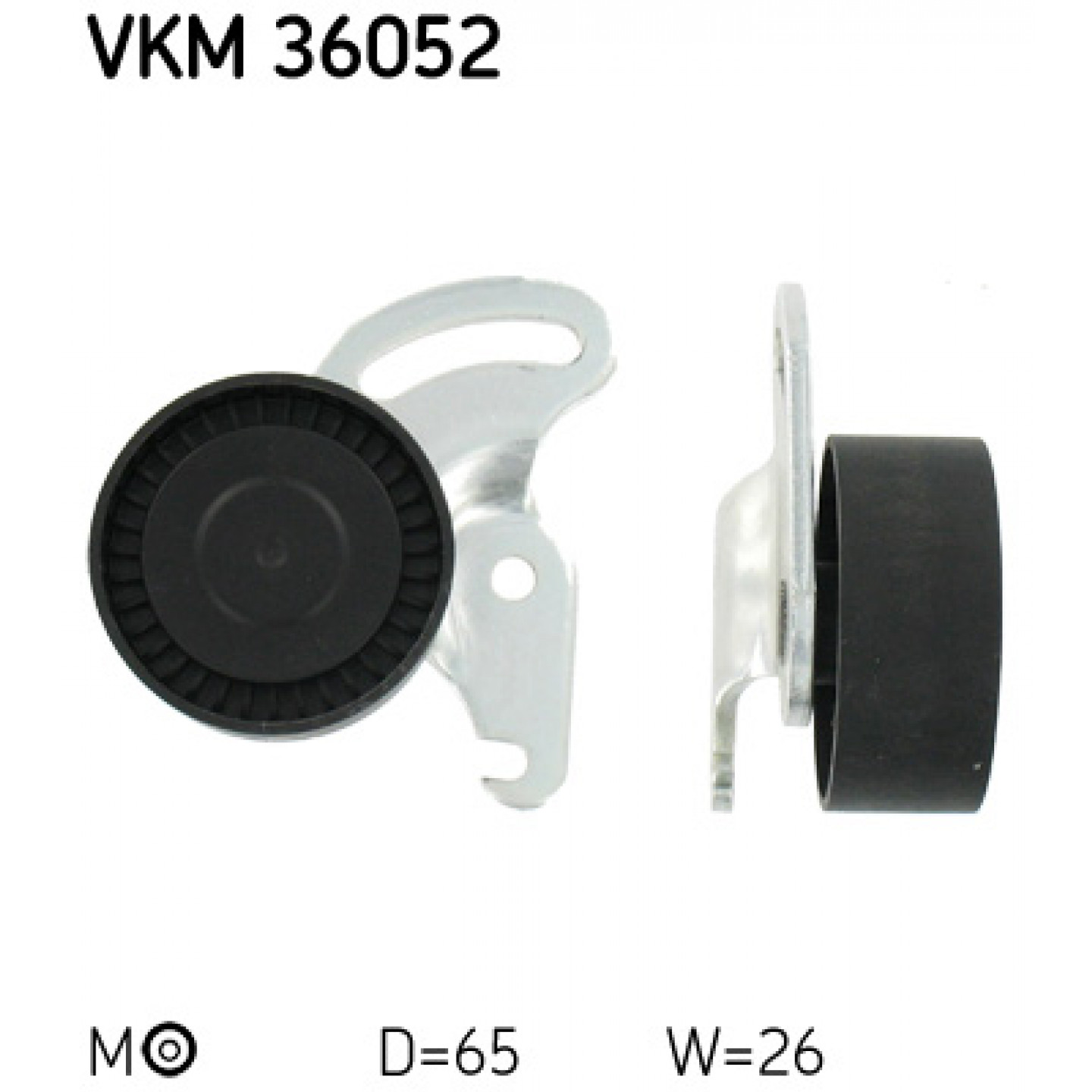 Napínací kladka, žebrovaný klínový řemen SKF VKM 36052