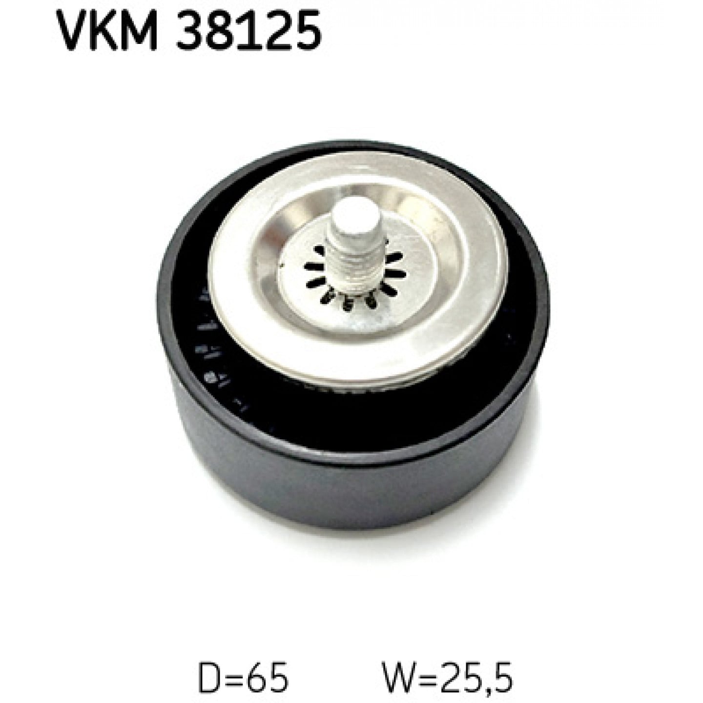 Vratná/vodicí kladka, klínový žebrový řemen SKF VKM 38125