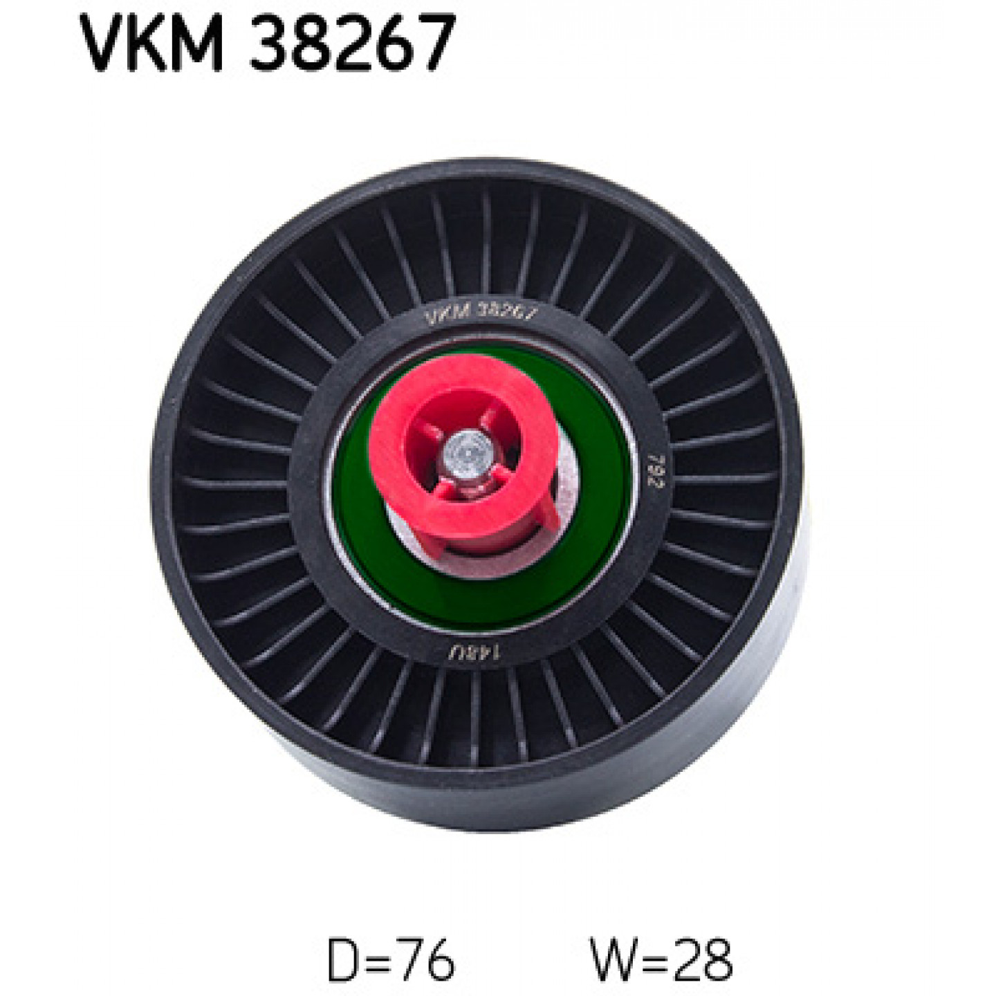 Vratná/vodicí kladka, klínový žebrový řemen SKF VKM 38267