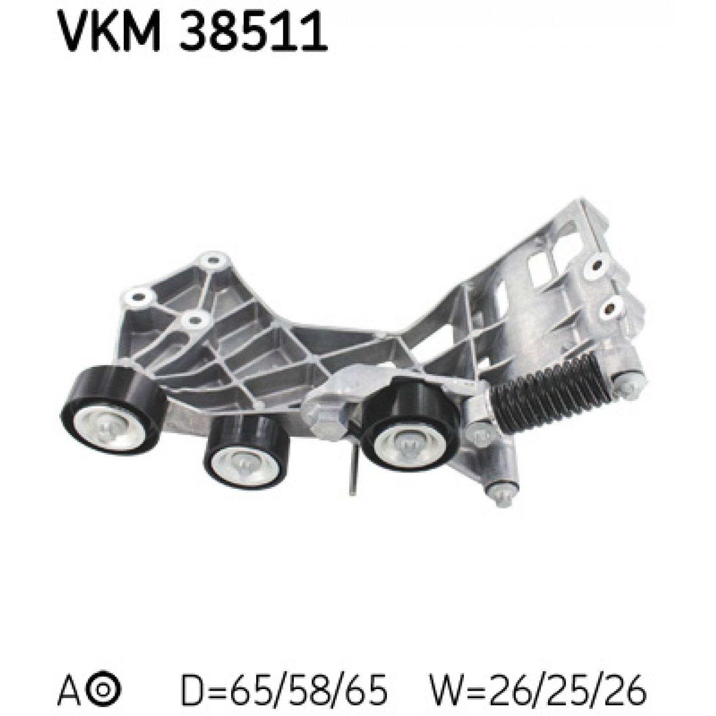Strammehjul, kilerem SKF VKM 38511