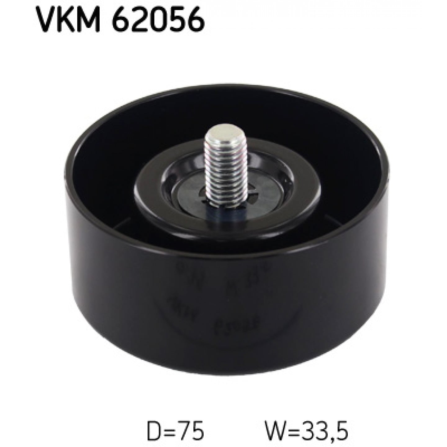 Vratná/vodicí kladka, klínový žebrový řemen SKF VKM 62056