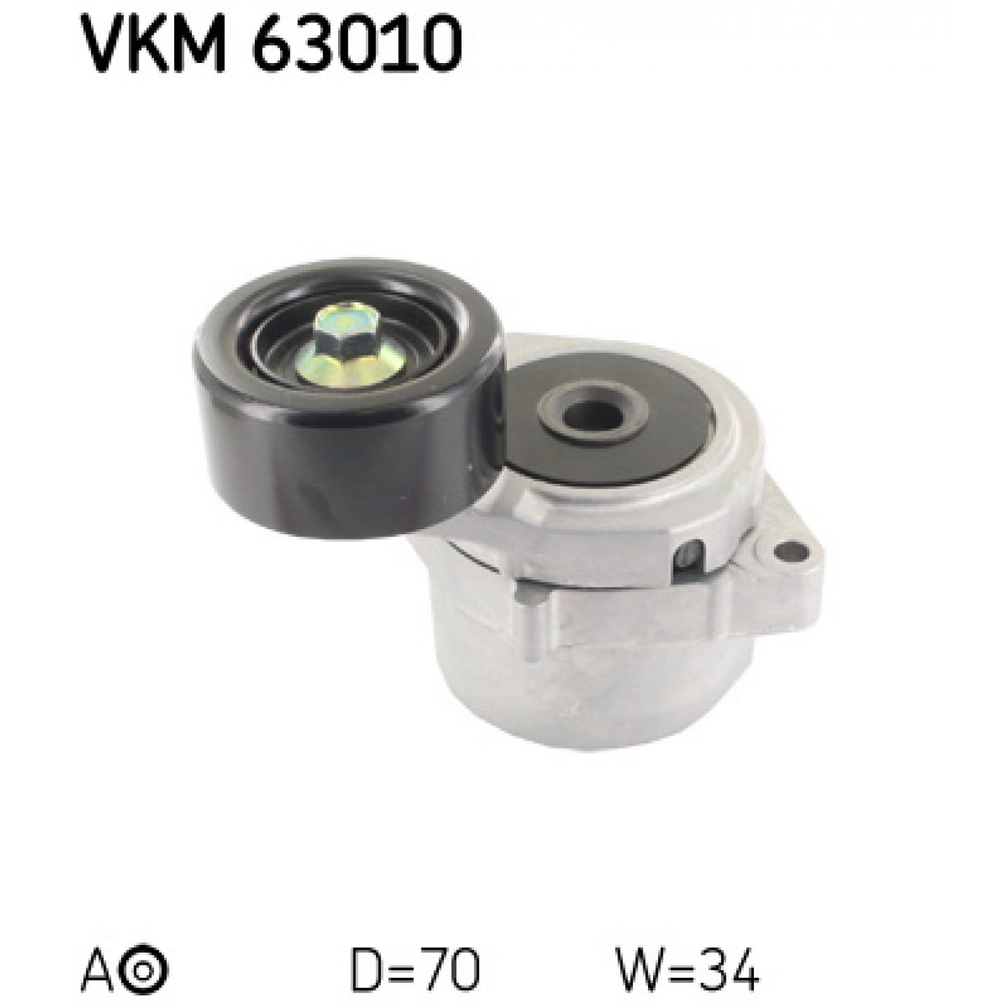 Napínací kladka, žebrovaný klínový řemen SKF VKM 63010