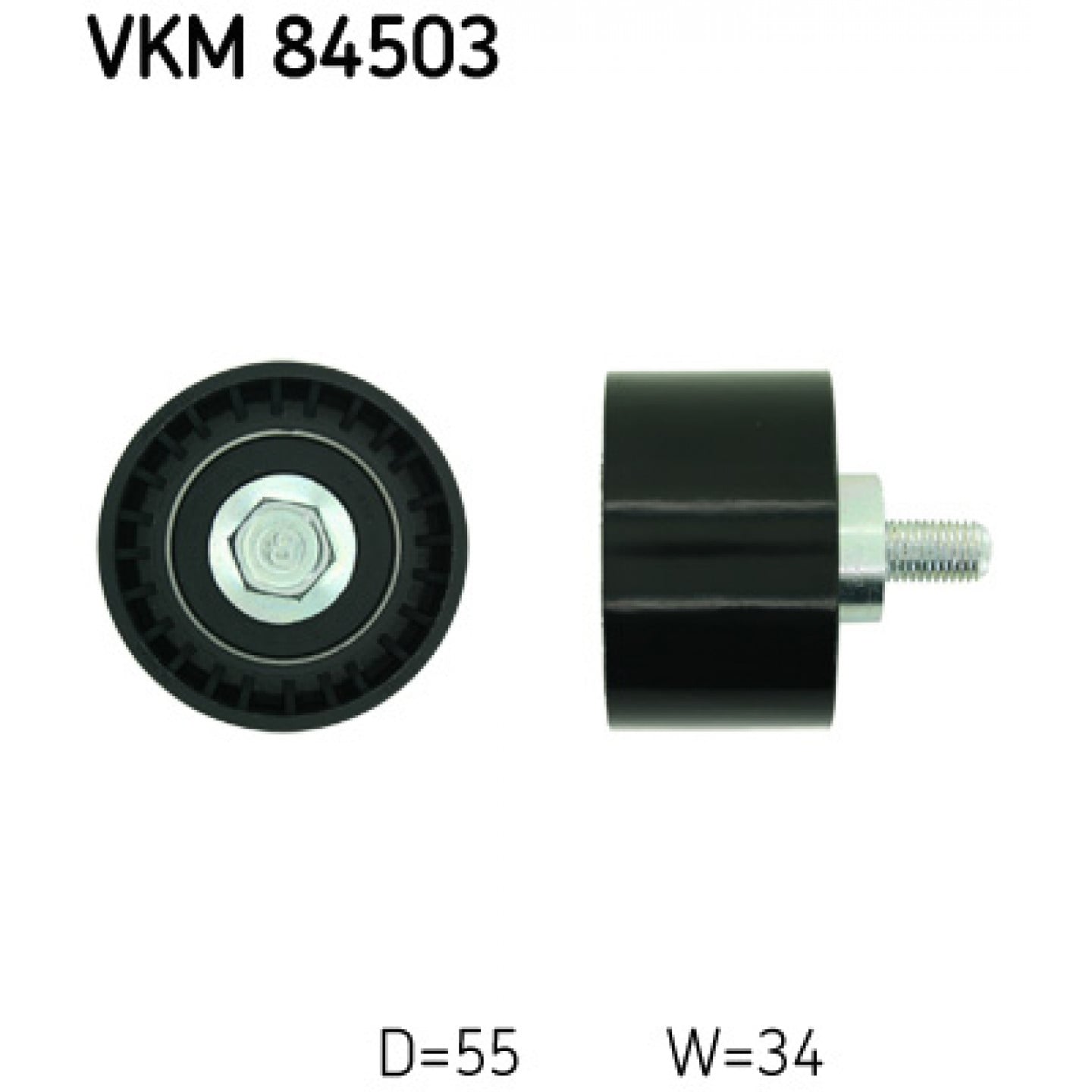 Vychylující/vedoucí kladka, rozvodový řemen SKF VKM 84503