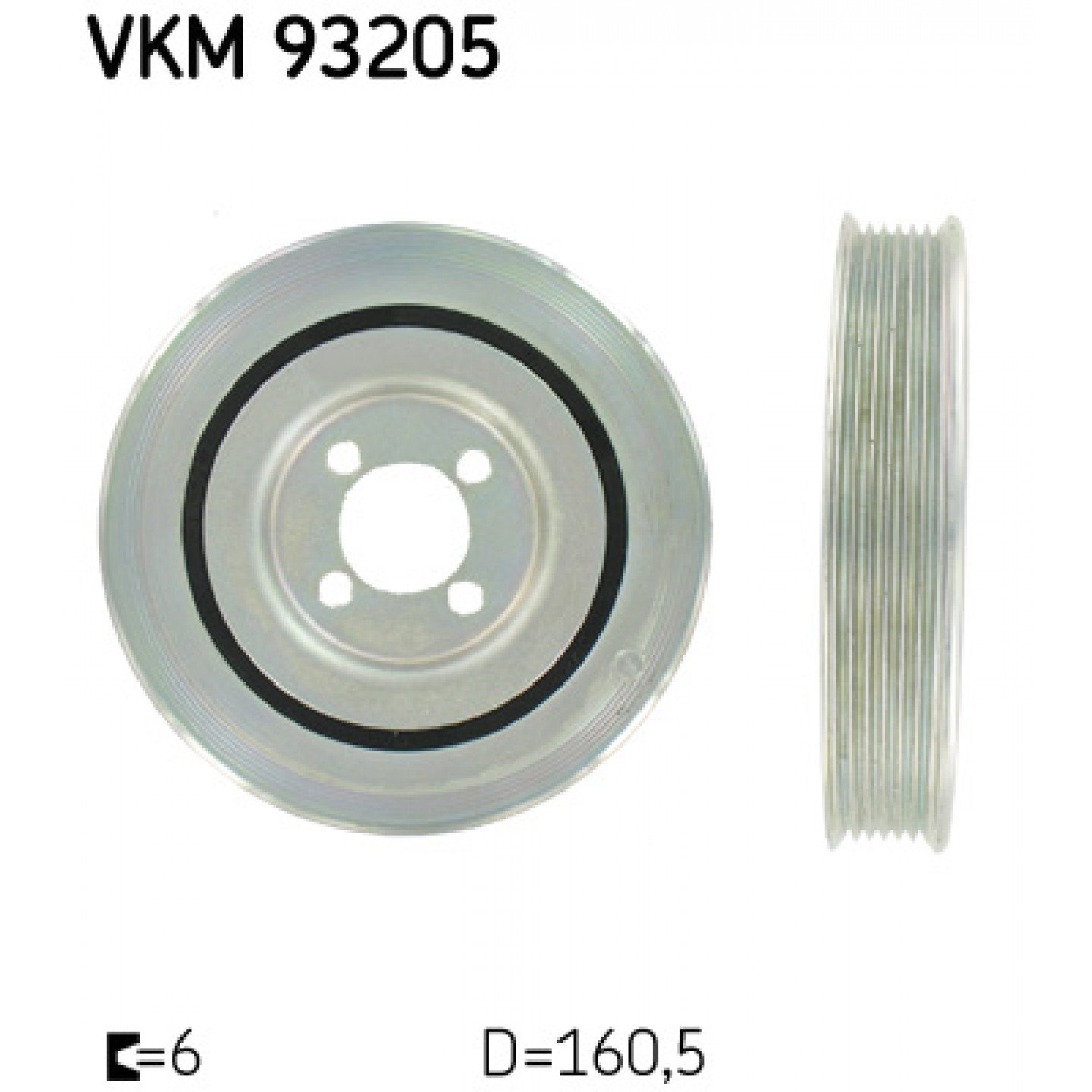 Riemenscheibe, Kurbelwelle SKF VKM 93205