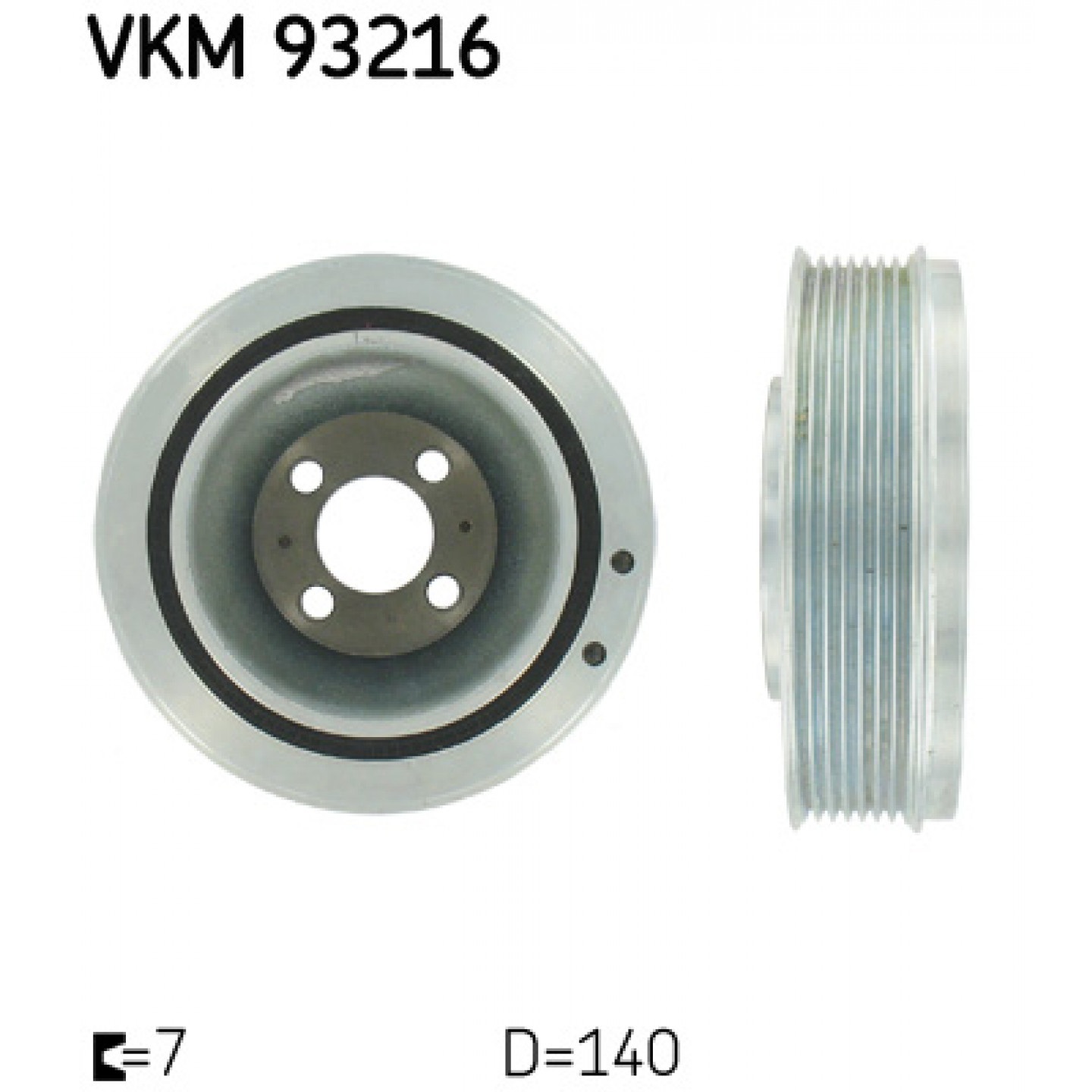 Riemenscheibe, Kurbelwelle SKF VKM 93216