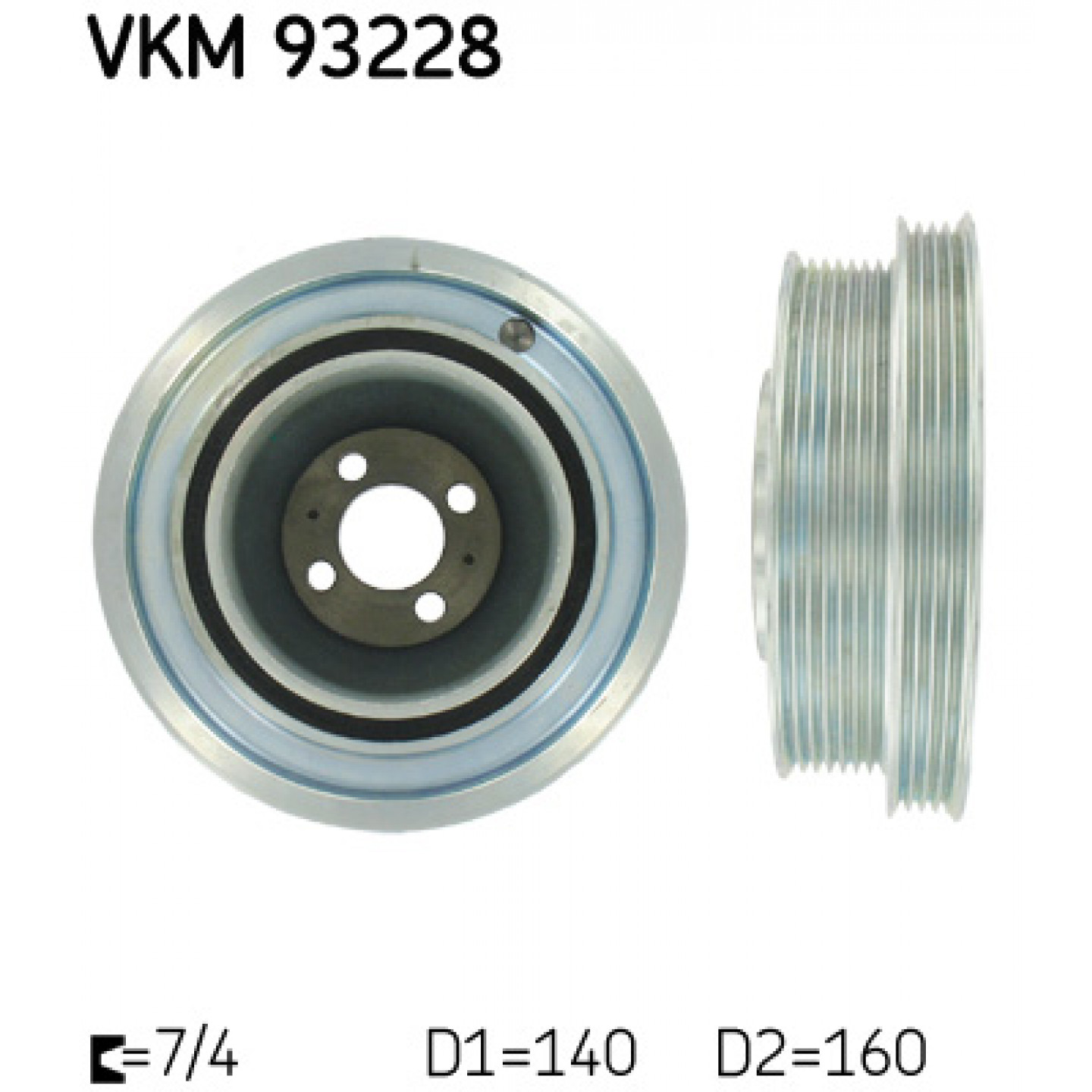 Riemenscheibe, Kurbelwelle SKF VKM 93228