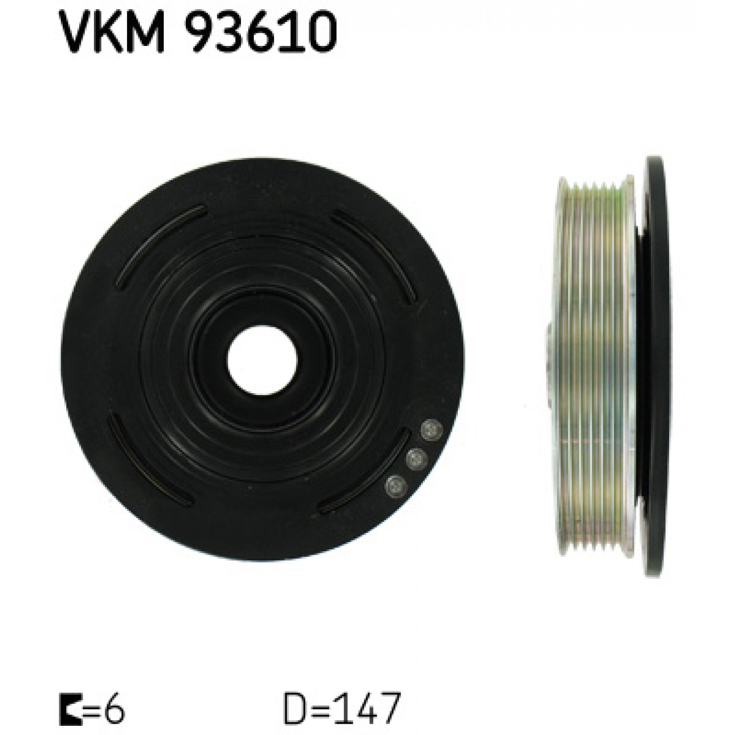 Riemenscheibe, Kurbelwelle SKF VKM 93610