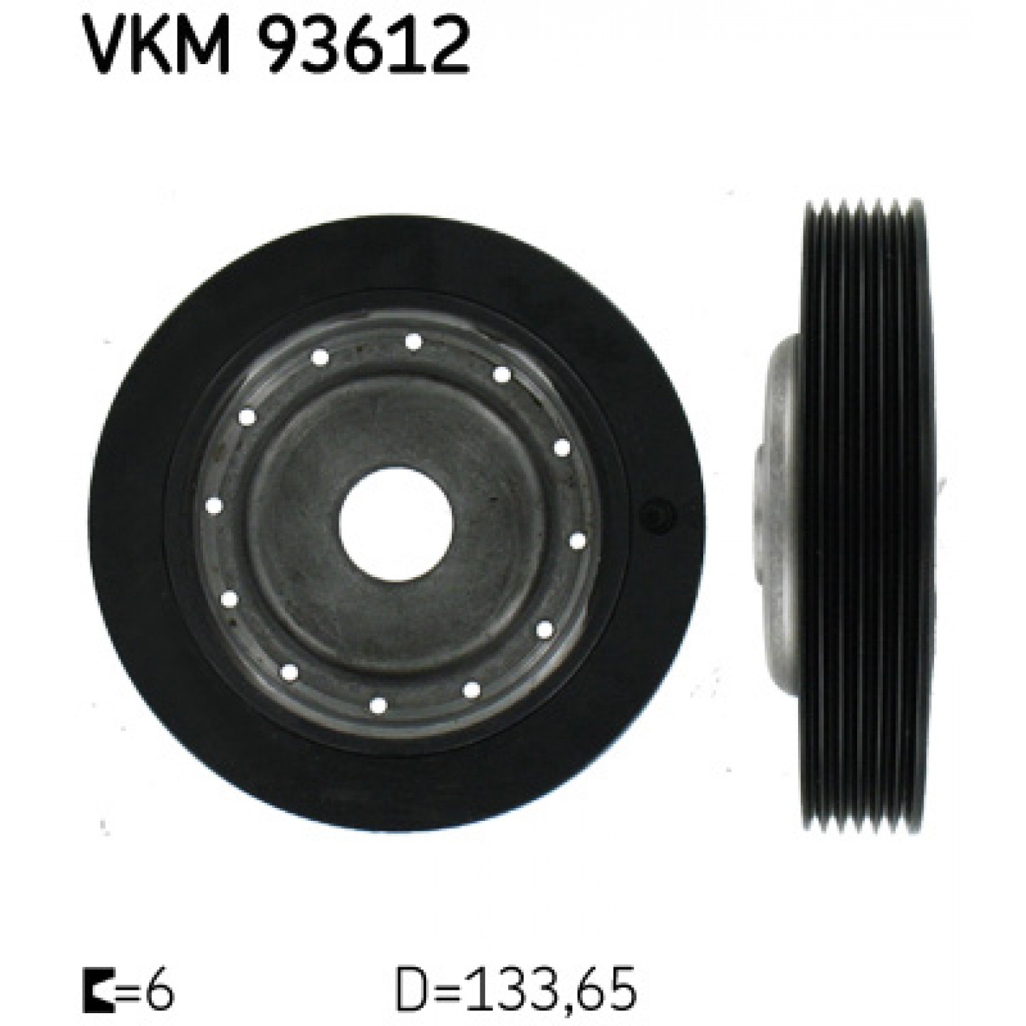 Riemenscheibe, Kurbelwelle SKF VKM 93612