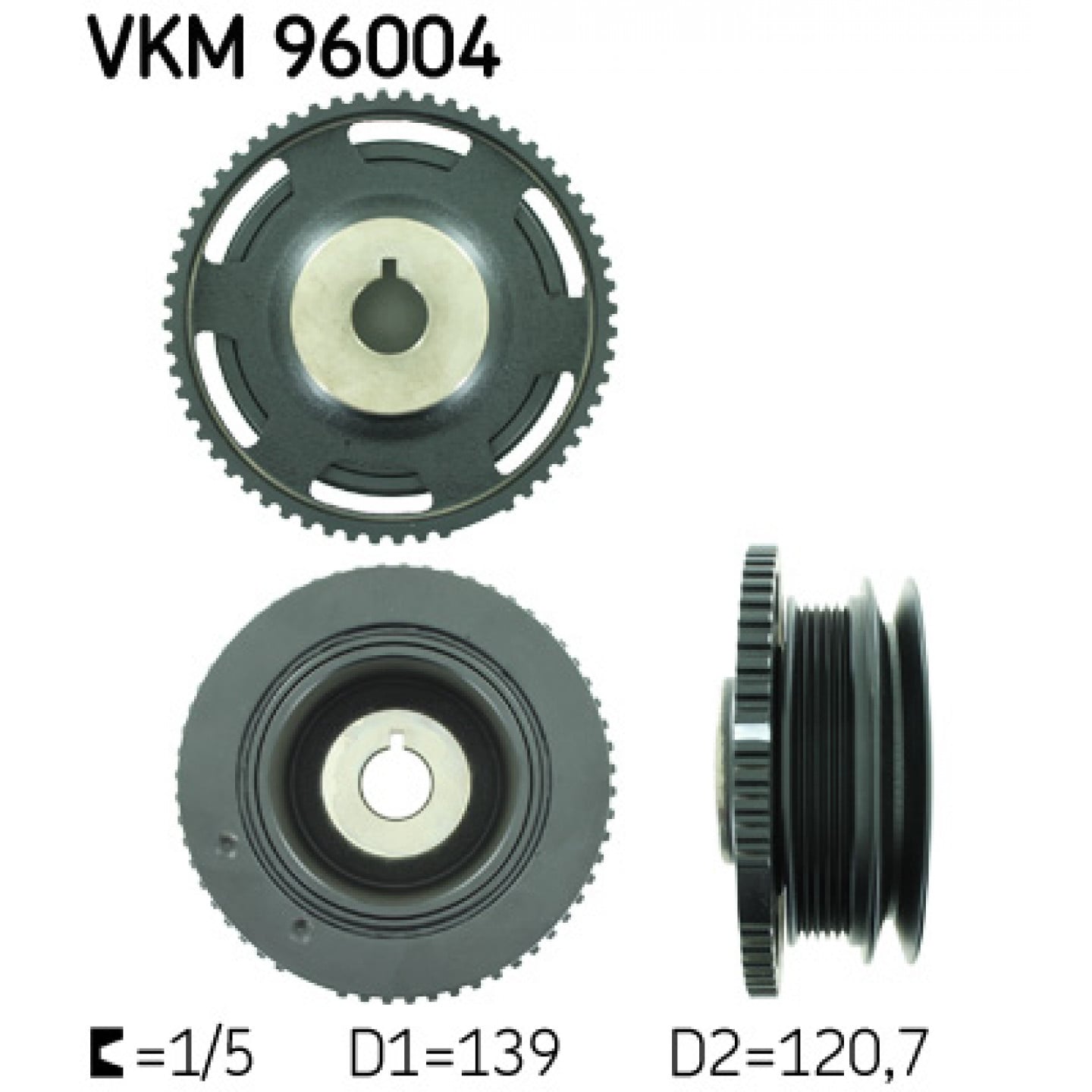 Riemenscheibe, Kurbelwelle SKF VKM 96004