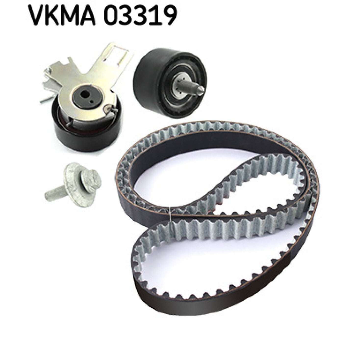 Kit Cinghia Multi-V SKF VKMA 33069 Con Puleggia E Tenditore, Per Riparazione Completa Auto, Qualità OE E Istruzioni QR