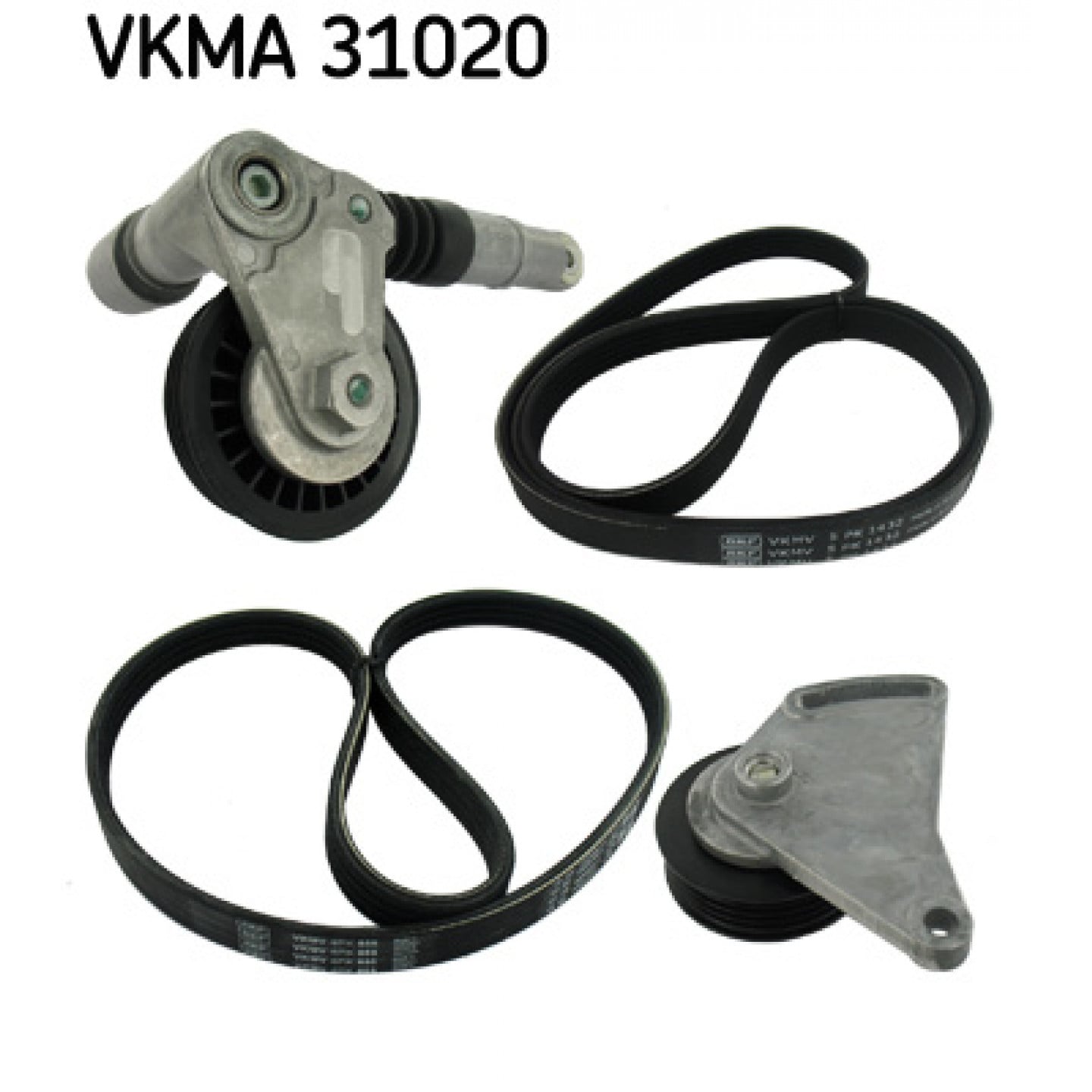 Sada žebrovaných klínových řemenů SKF VKMA 31020