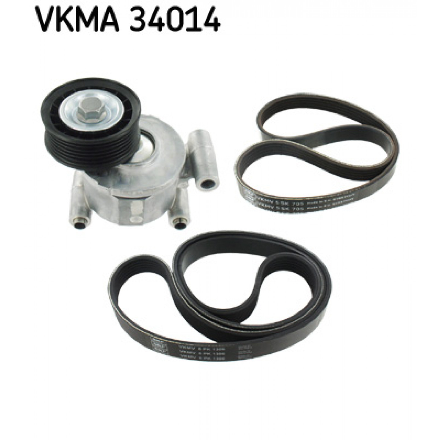 Sada žebrovaných klínových řemenů SKF VKMA 34014