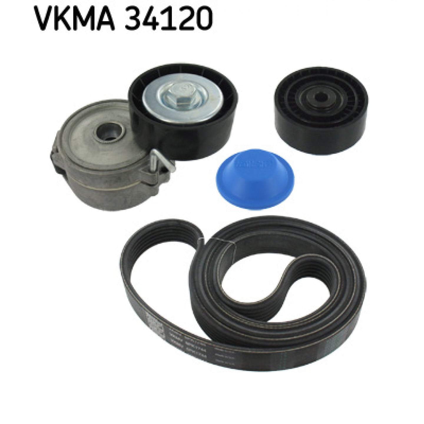 Sada žebrovaných klínových řemenů SKF VKMA 34120