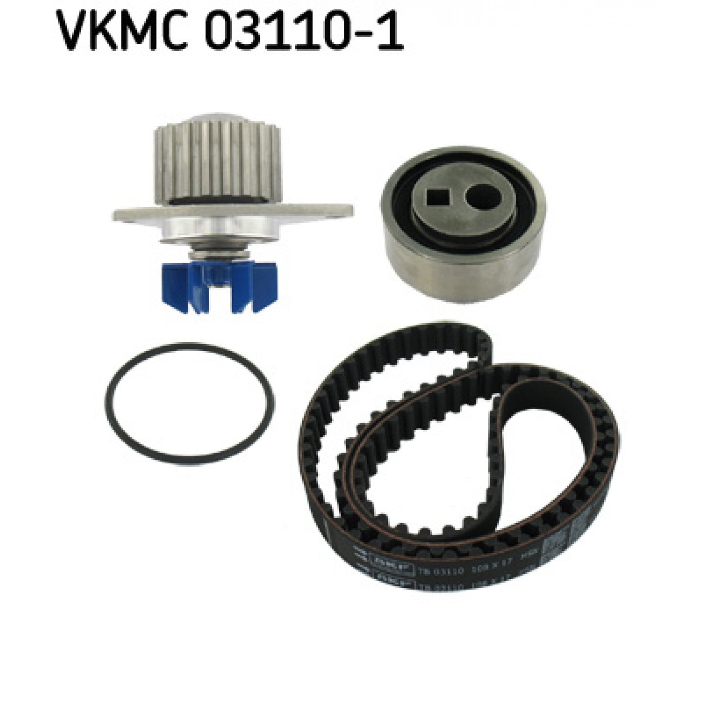 Vodní čerpadlo a sada rozvodového řemene SKF VKMC 03110-1