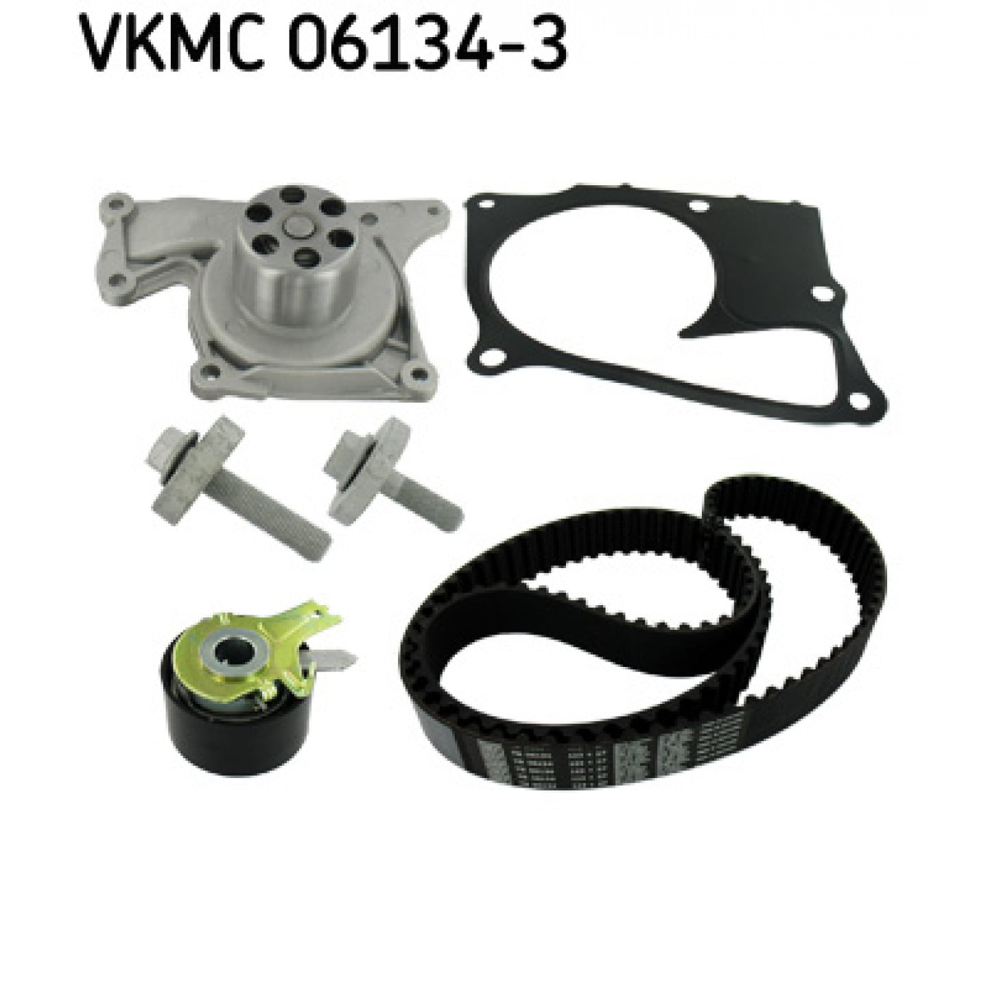 Vodní čerpadlo a sada rozvodového řemene SKF VKMC 06134-3