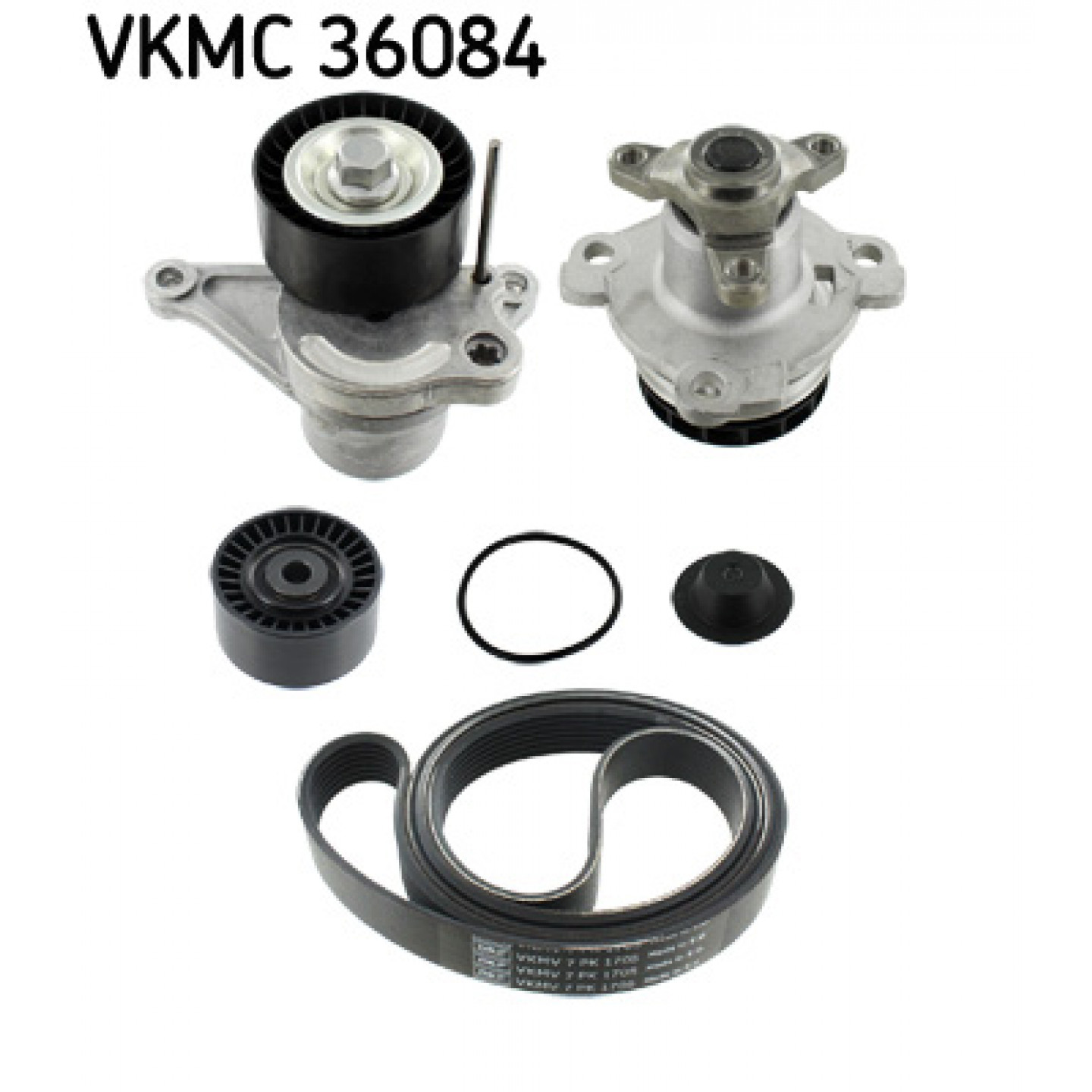 Wasserpumpe + Keilrippenriemensatz SKF VKMC 36084
