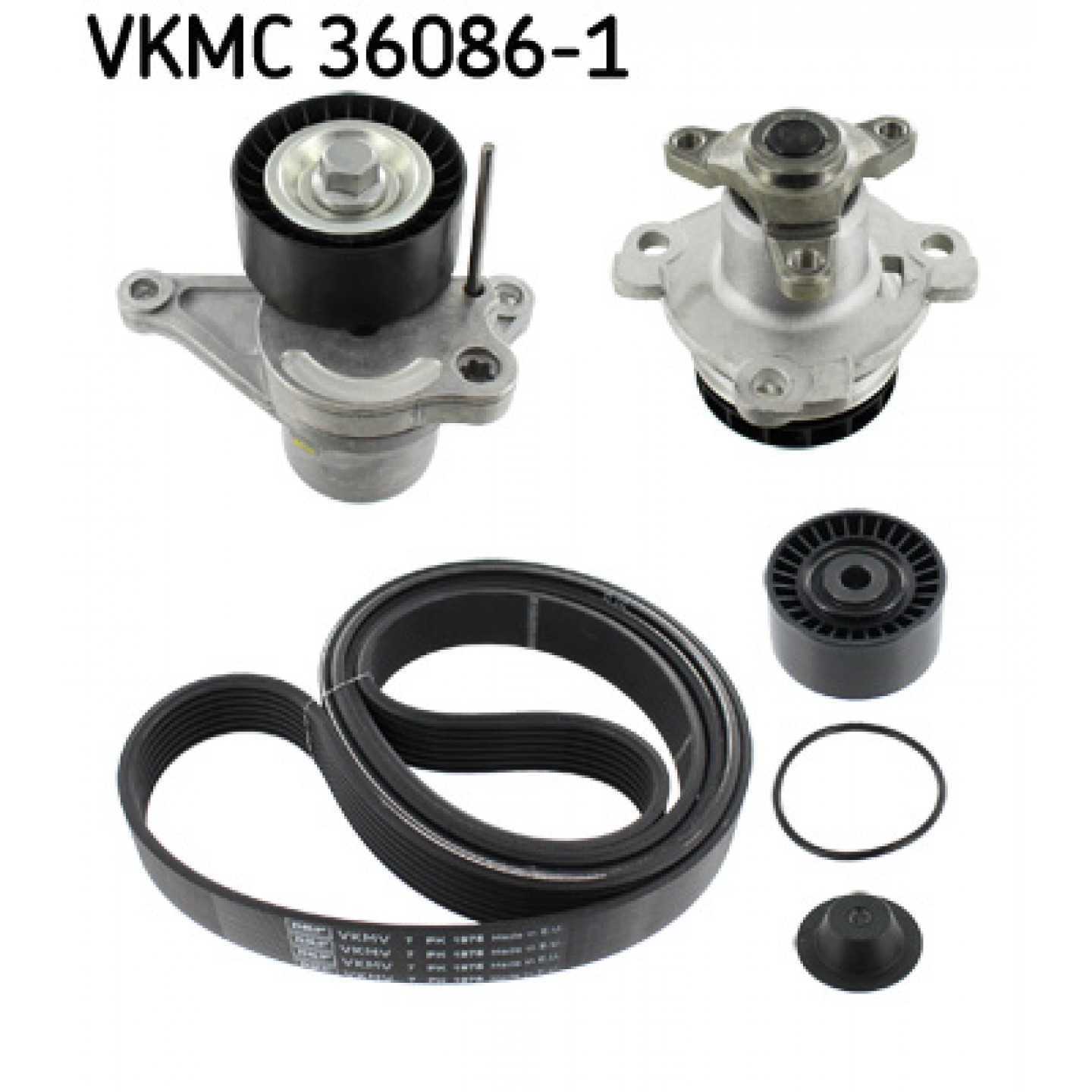 Wasserpumpe + Keilrippenriemensatz SKF VKMC 36086-1