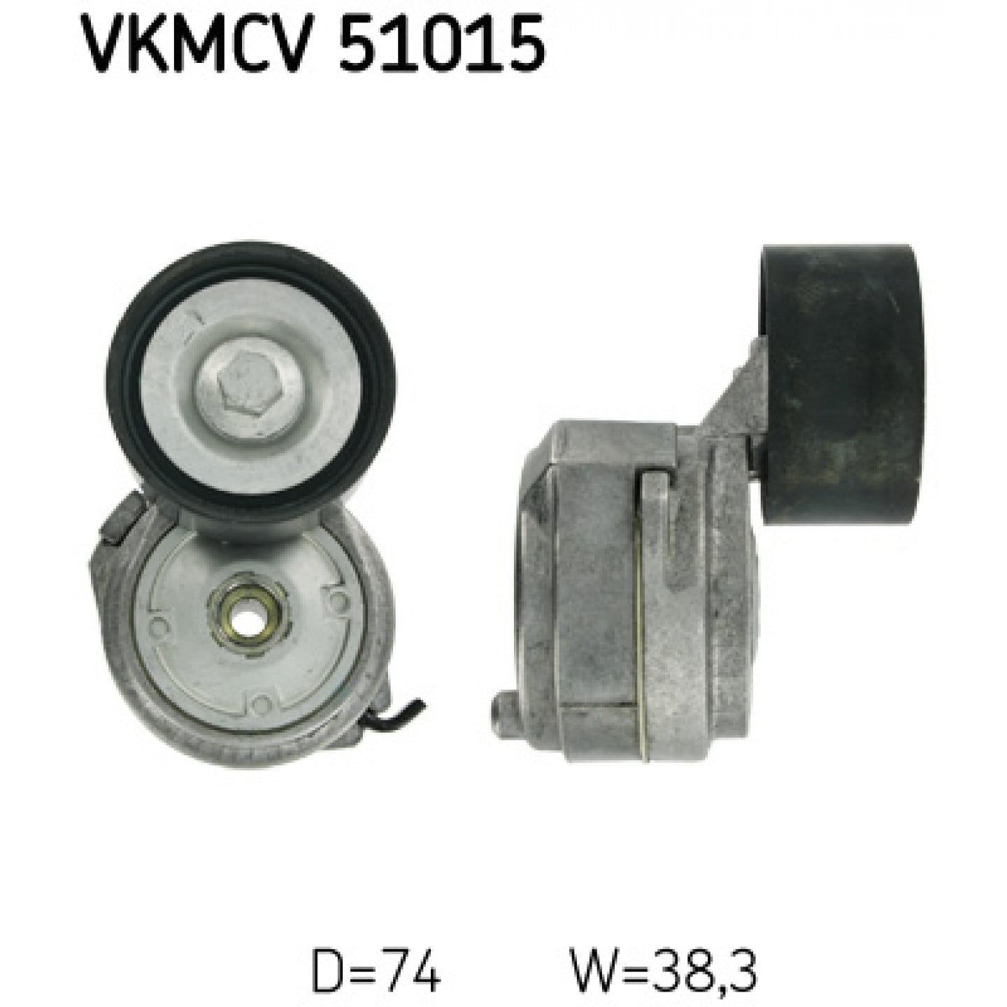 Strammehjul, kilerem SKF VKMCV 51015