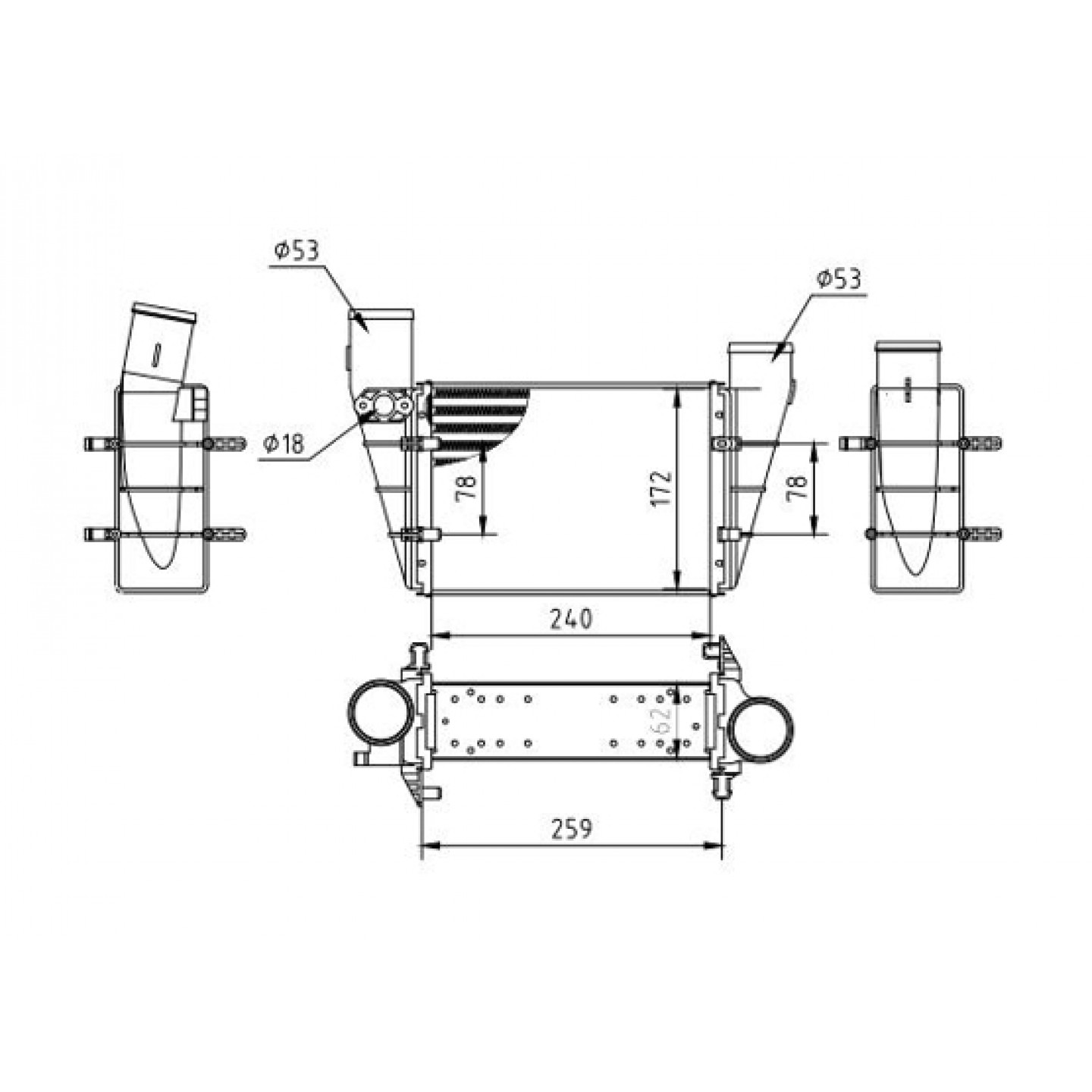 Intercooler HART 603 825