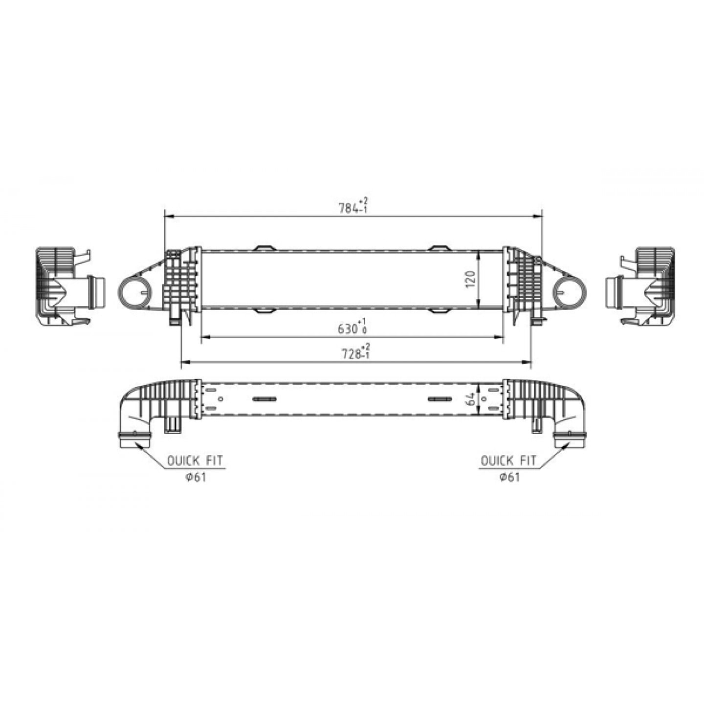 Intercooler HART 612 537