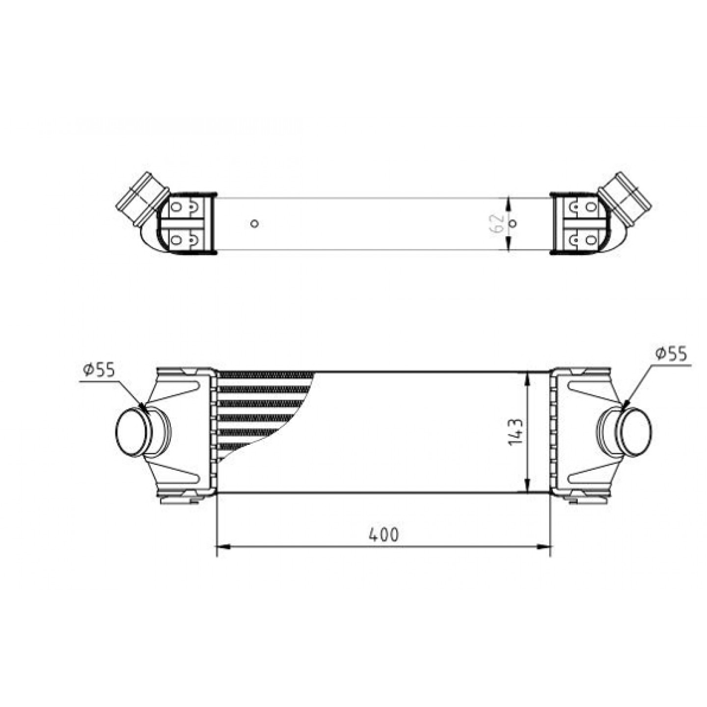 Intercooler HART 619 306