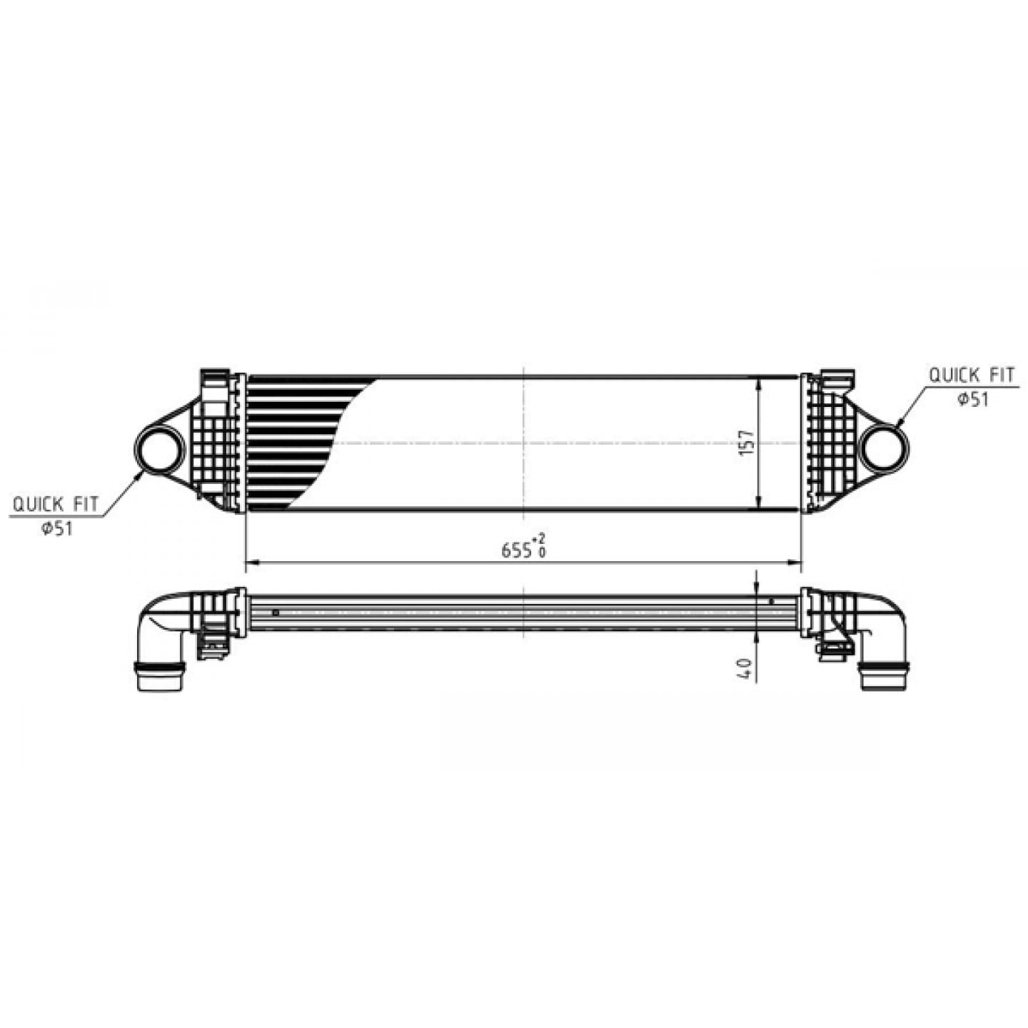 Intercooler HART 630 318