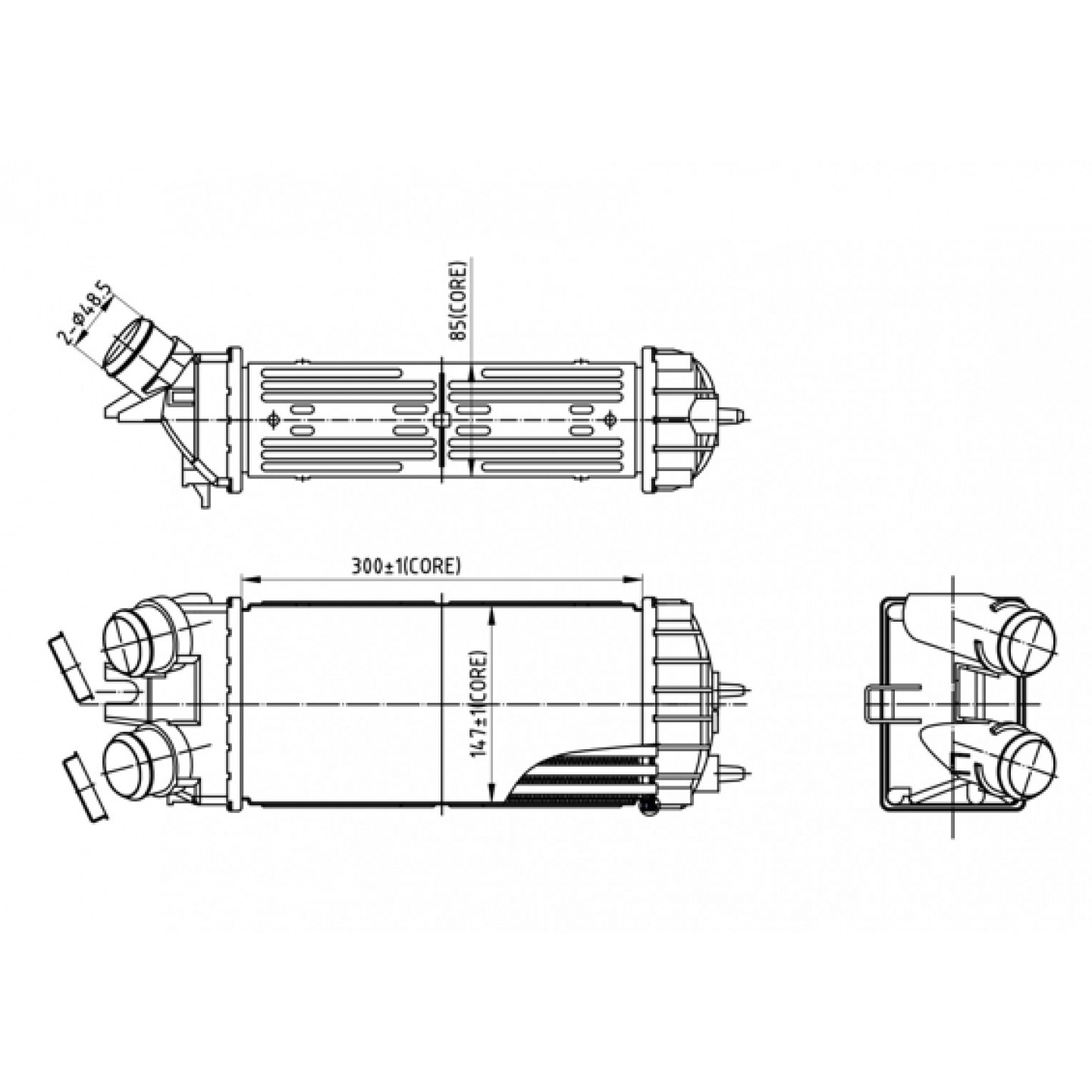 Intercooler HART 612 575