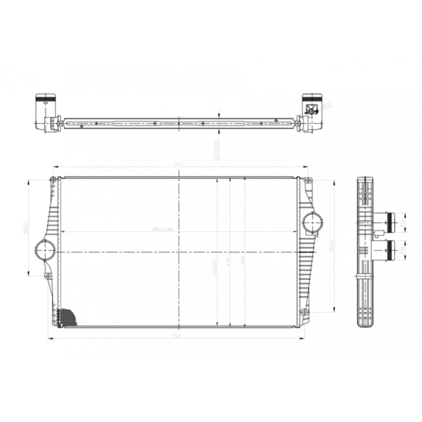 Intercooler HART 612 709