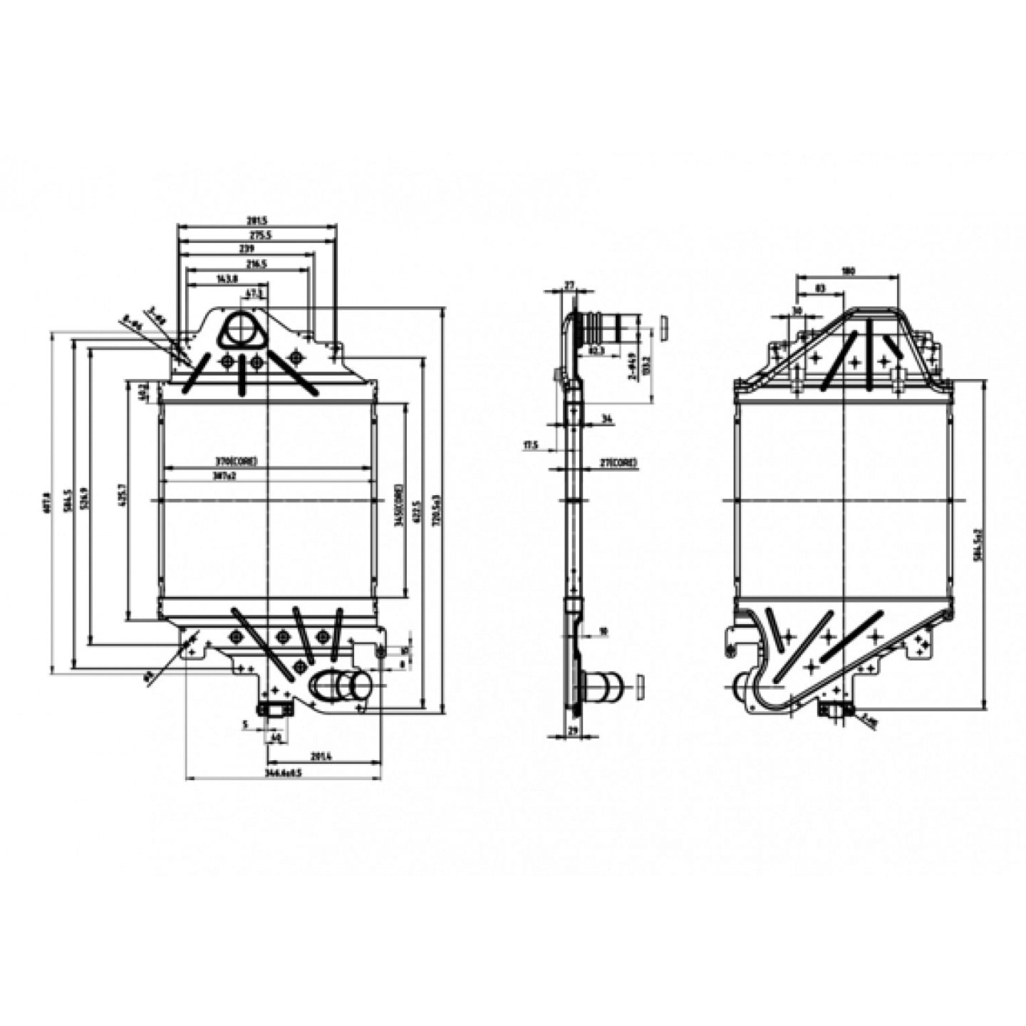 Intercooler HART 612 727