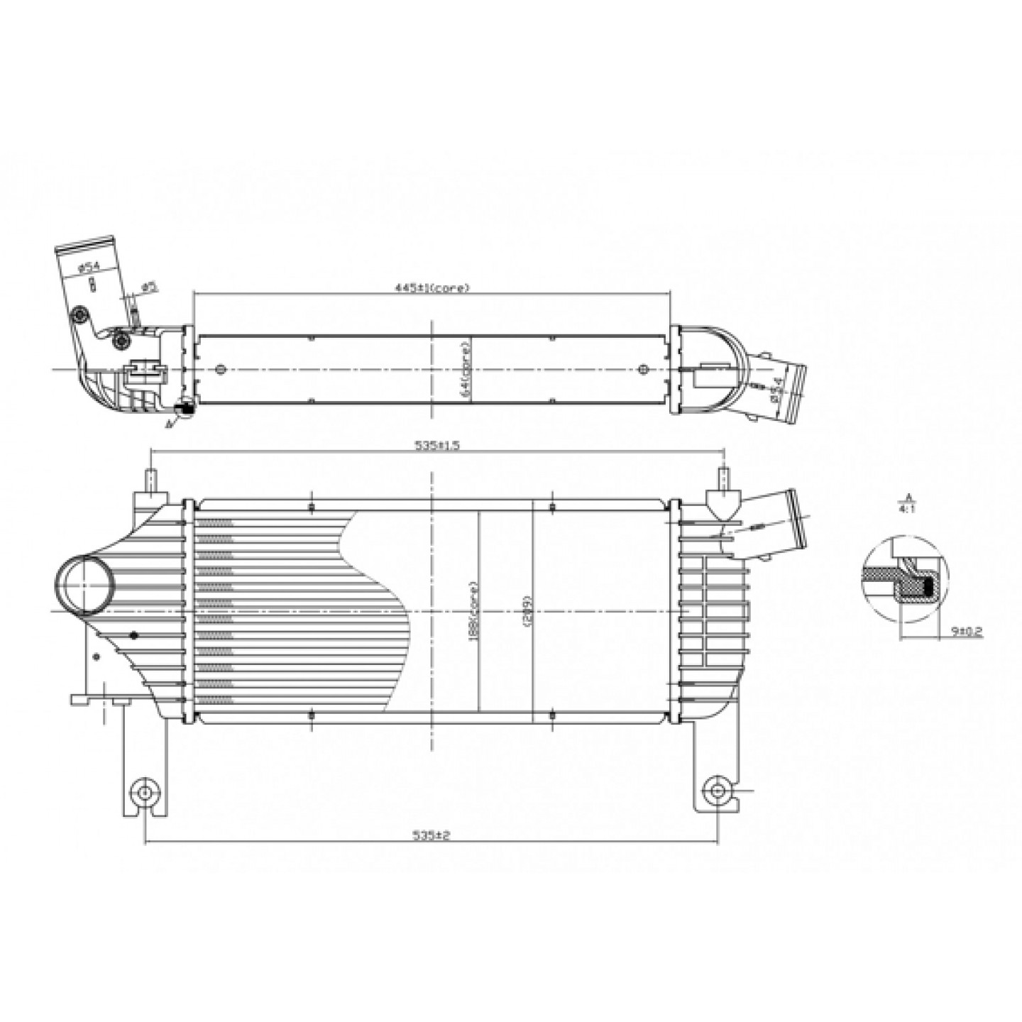 Intercooler HART 614 060