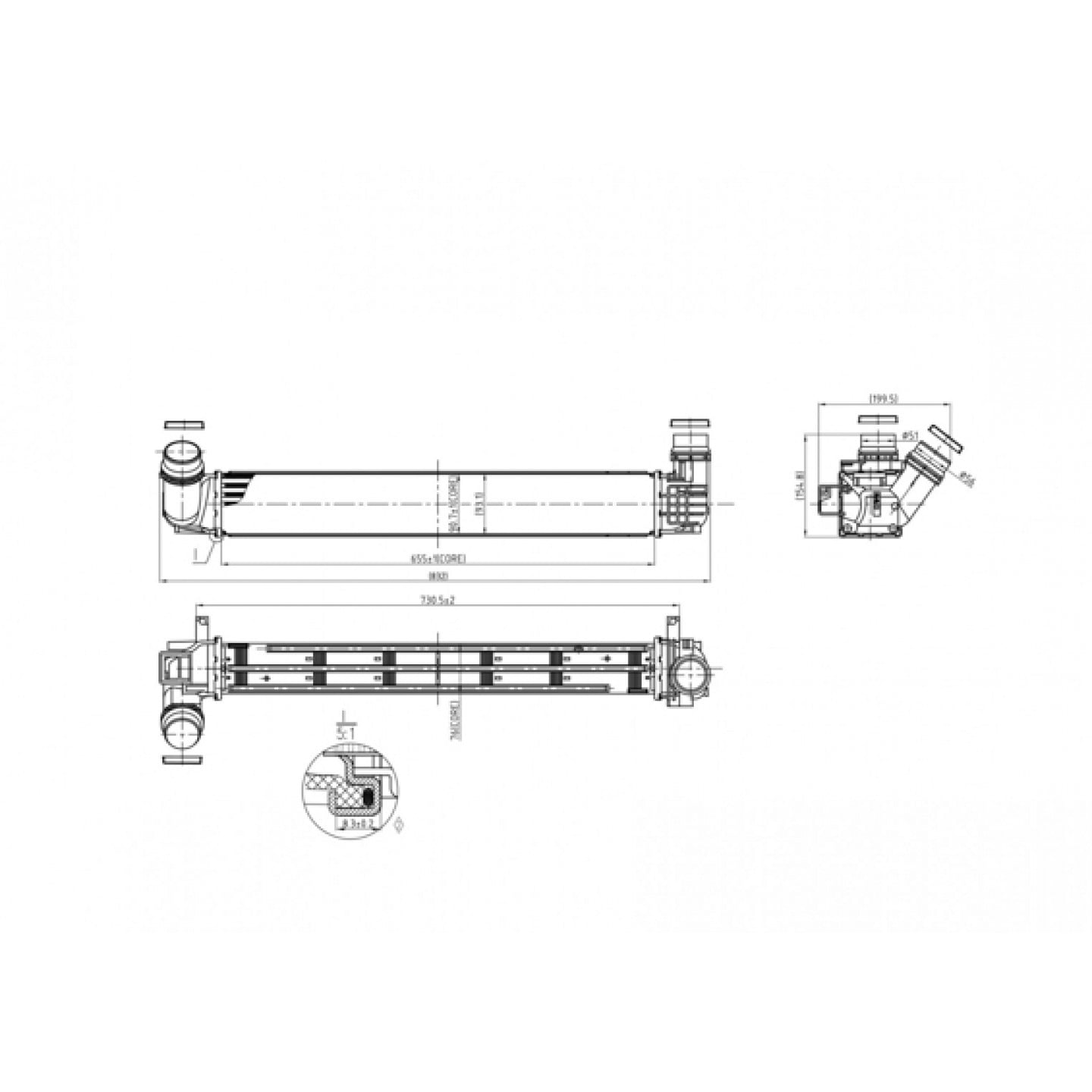 Intercooler HART 614 076