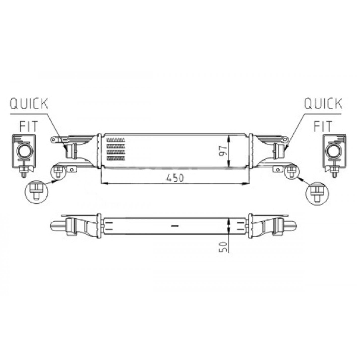 Intercooler HART 613 035