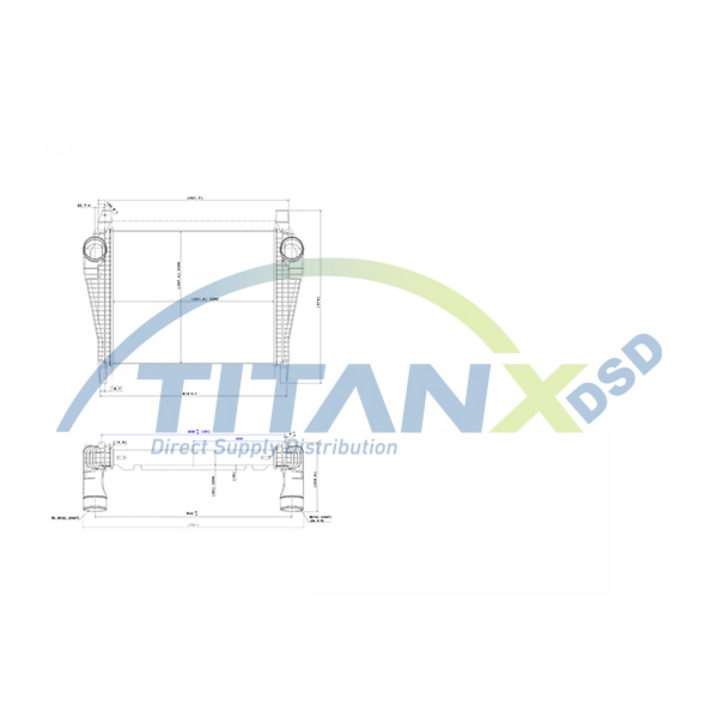 Intercooler, échangeur TITANX IX159005