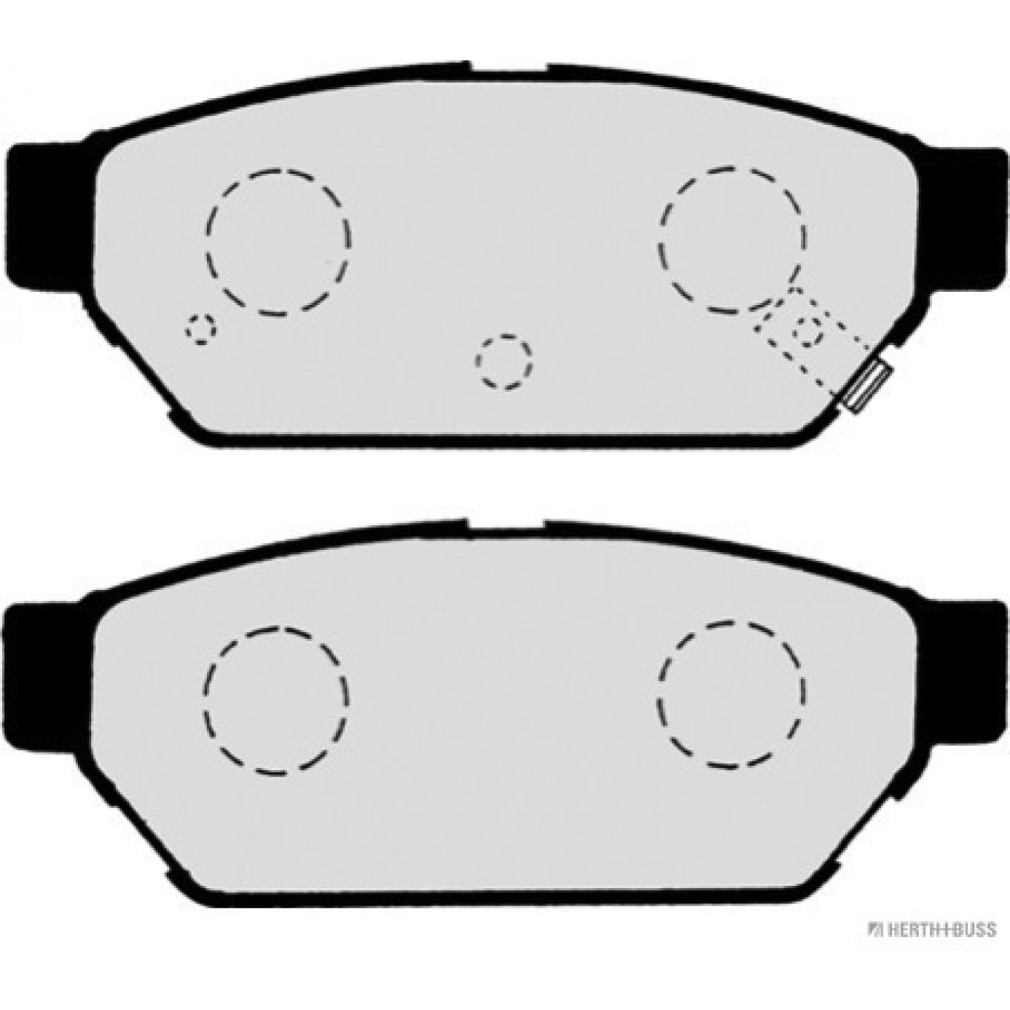 Bremsbelagsatz, Scheibenbremse HERTH+BUSS JAKOPARTS J3615004