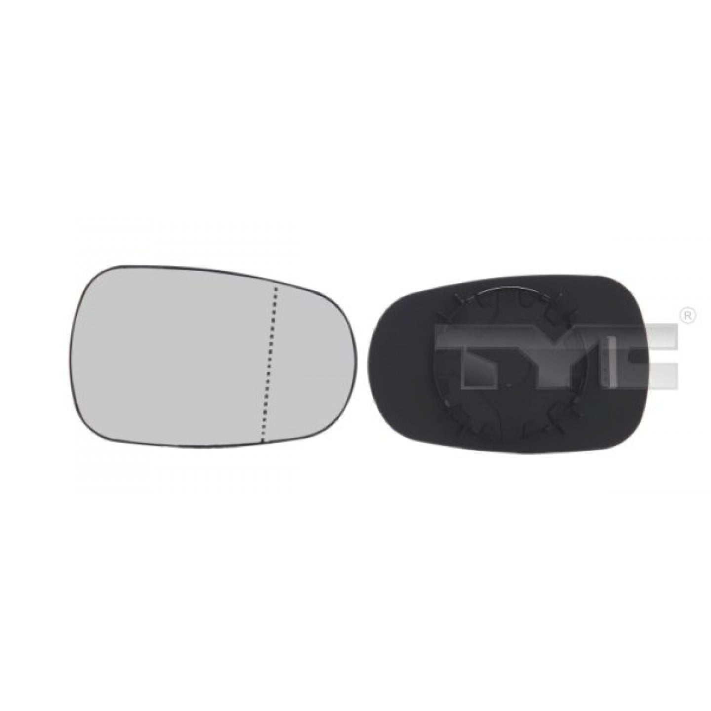 Spiegelglas, Außenspiegel TYC 324-0008-1