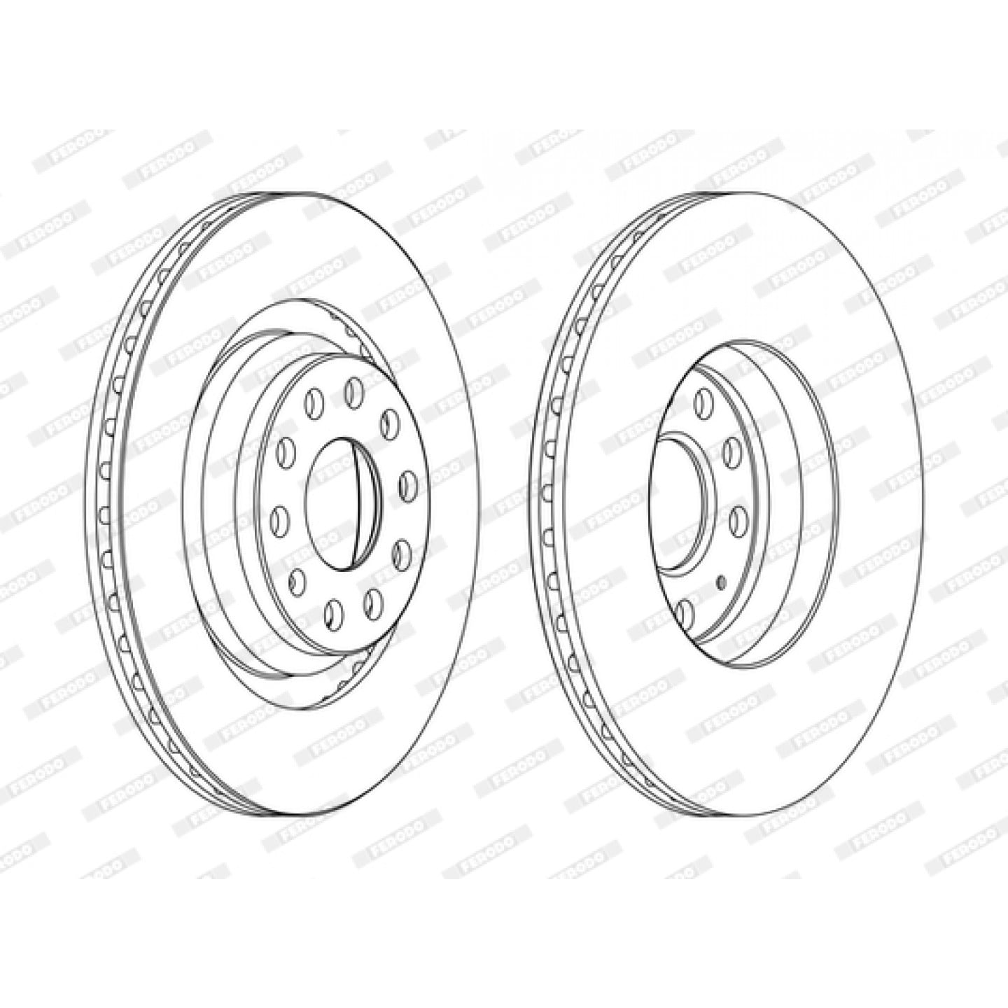 Brzdový kotouč FERODO DDF1503C