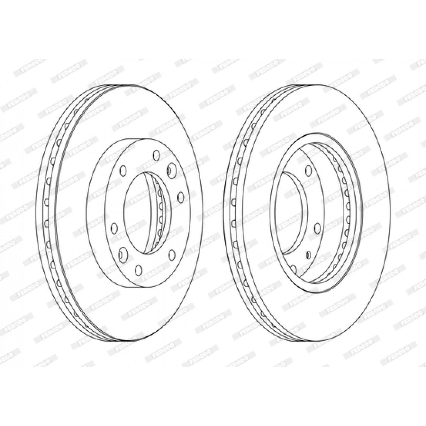 Tarcza hamulcowa FERODO DDF1612C
