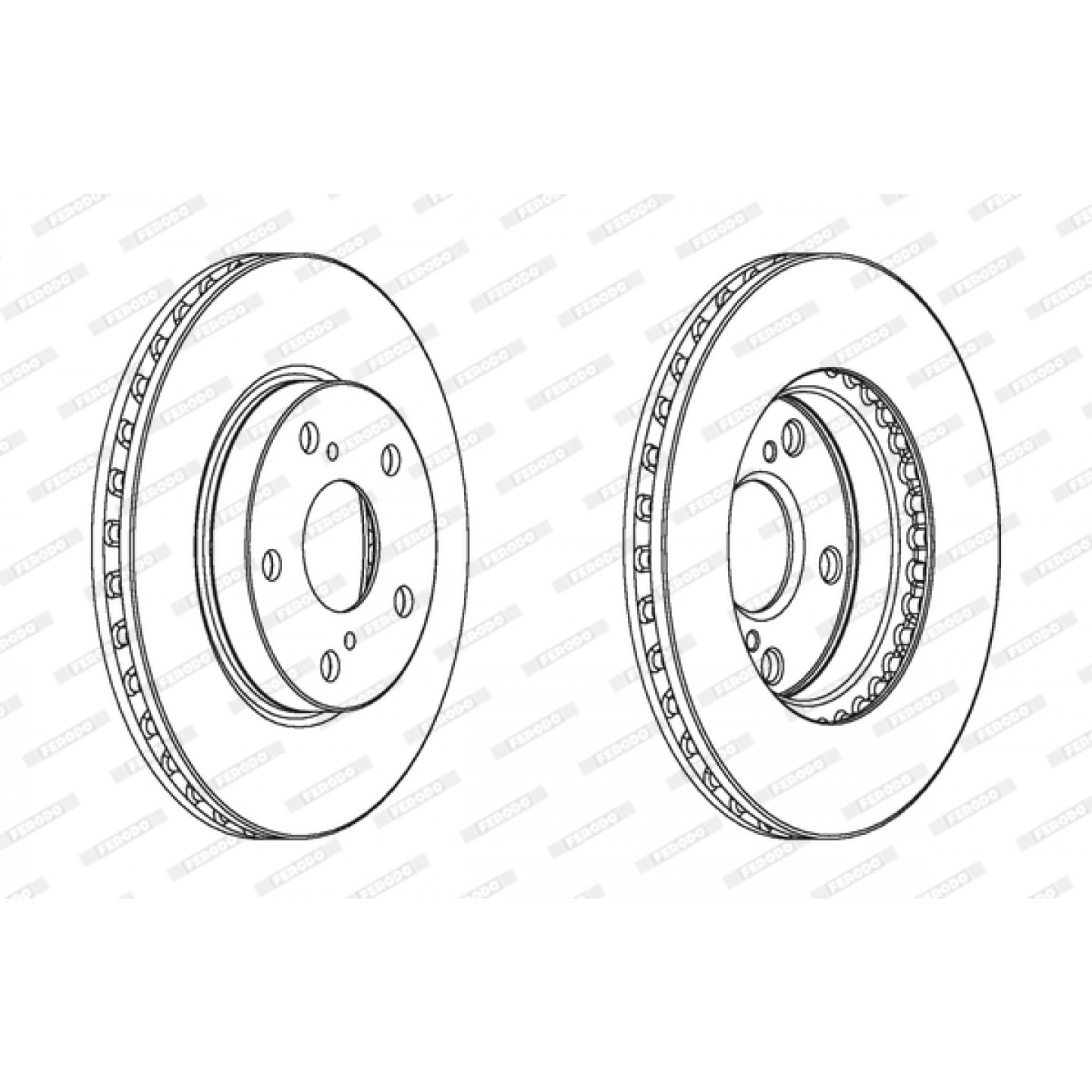 Tarcza hamulcowa FERODO DDF1789C