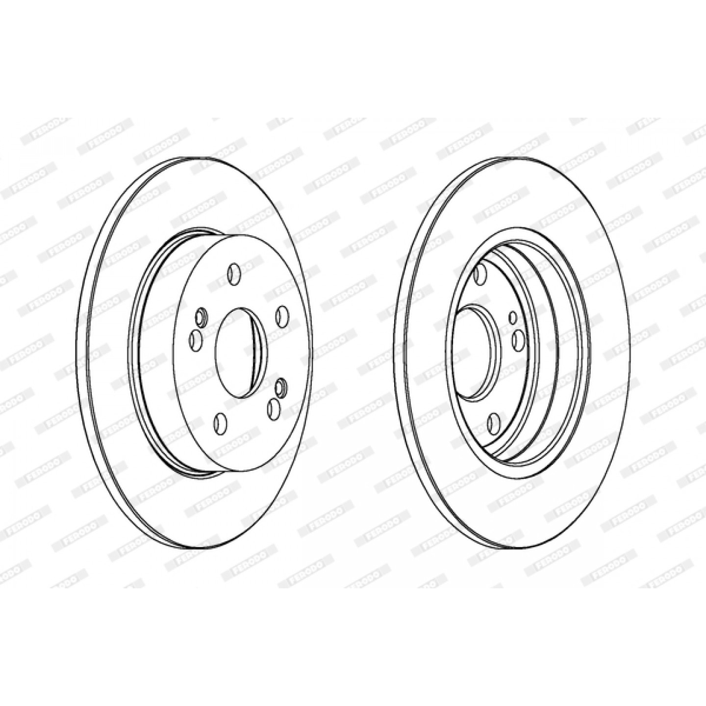 Tarcza hamulcowa FERODO DDF555