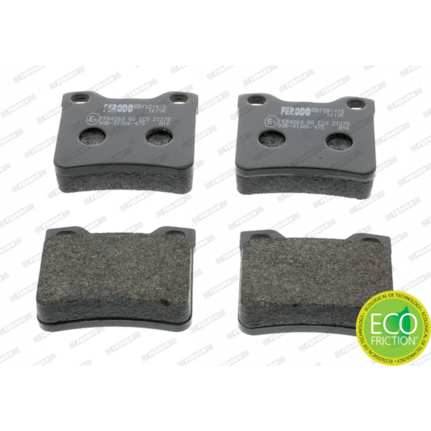 Kit de plaquettes de frein, frein à disque FERODO FDB1415