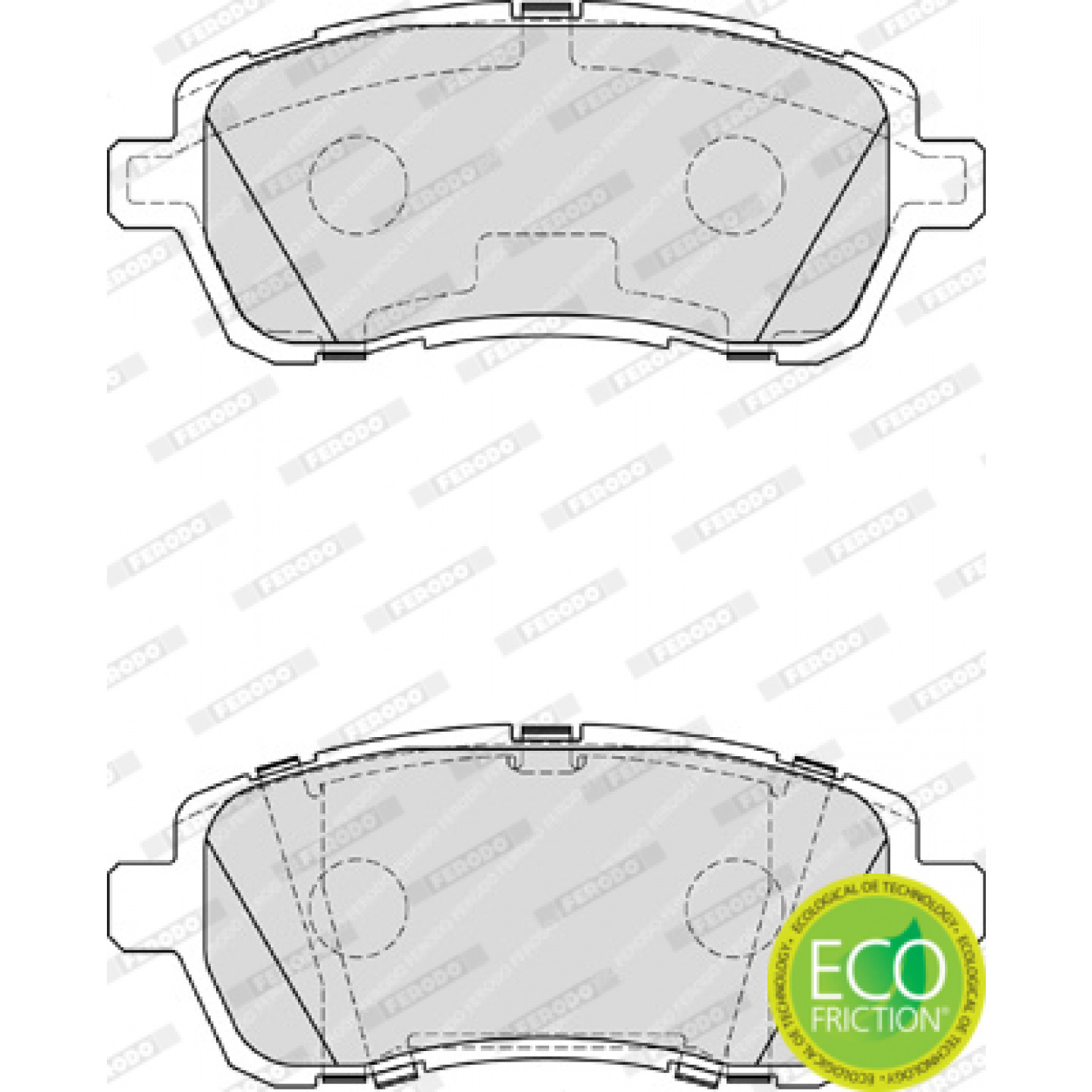 Set di pastiglie freno FERODO FDB4179, anteriore per Ford, Suzuki