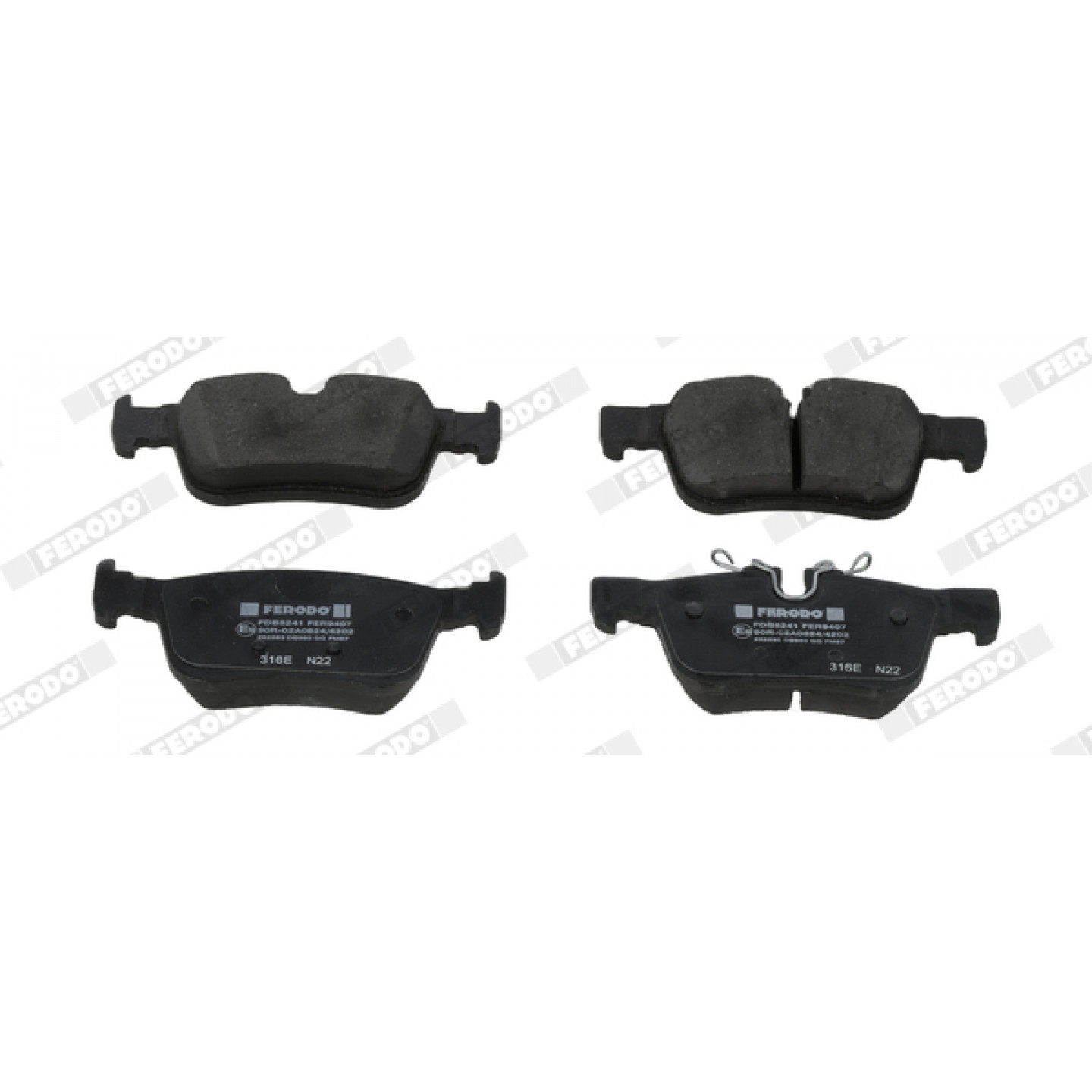 Kit pastiglie freno, Freno a disco FERODO FDB5241
