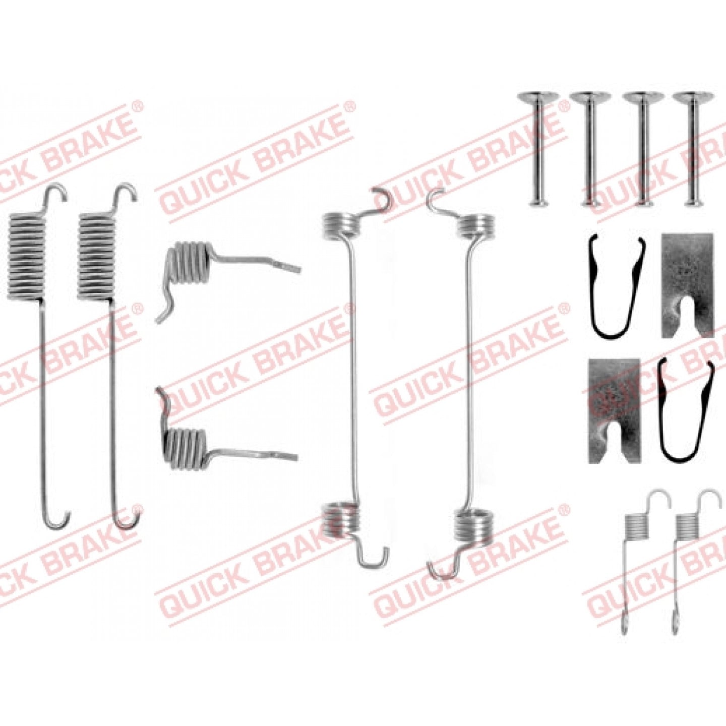 Kit de acessórios, maxilas do travão QUICK BRAKE 105-0751
