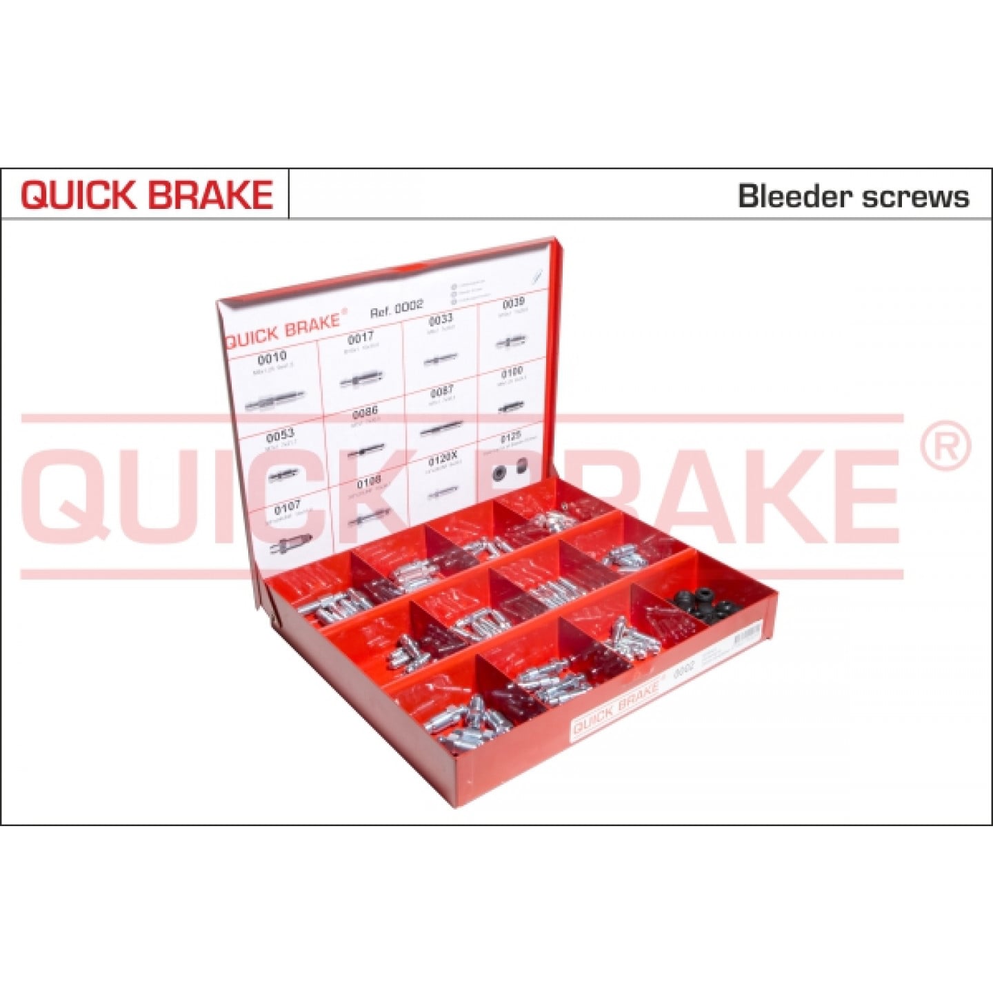 Sortiment odvzdušňovacích šroubů QUICK BRAKE 0002